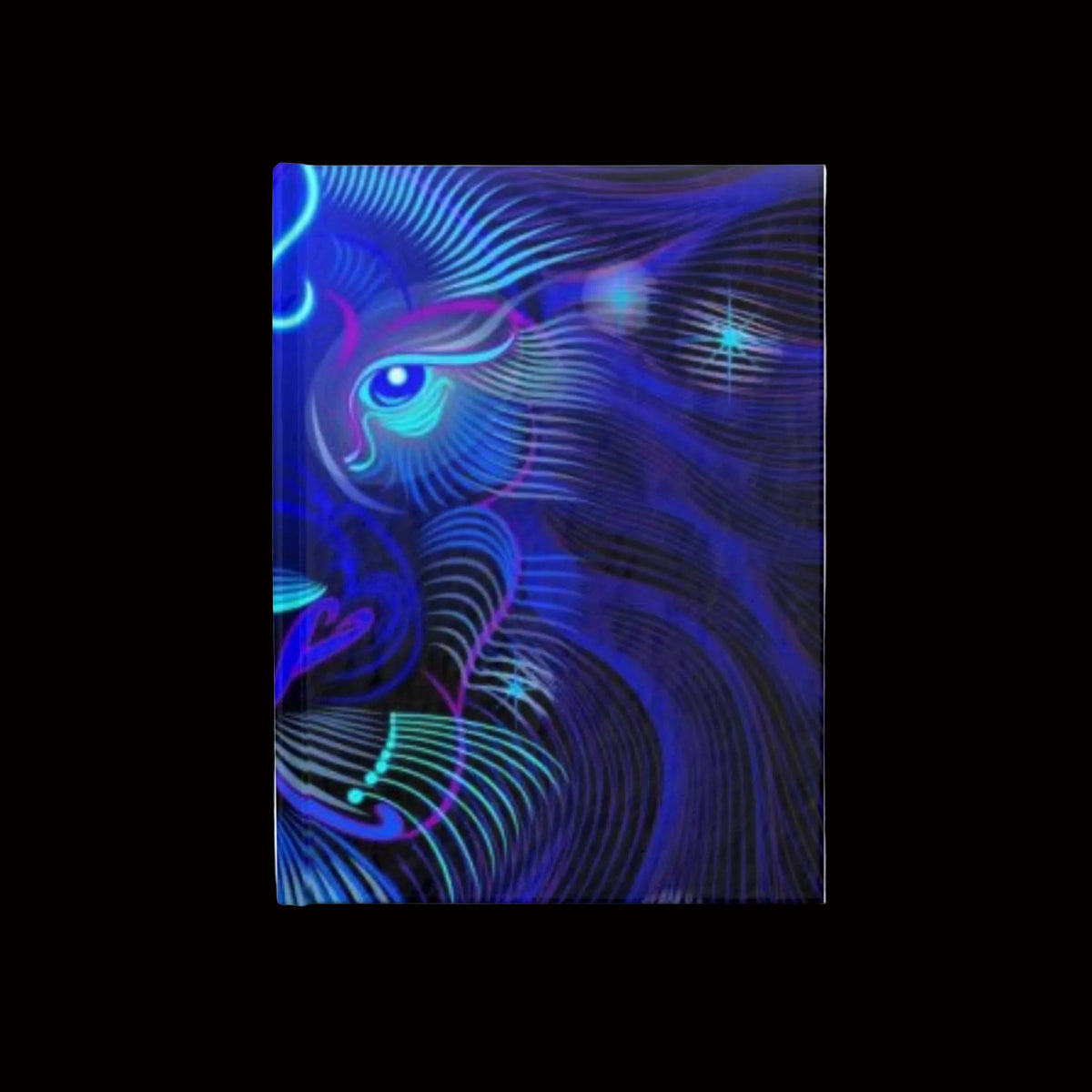 Bleu Aura: Leo Hard Cover Journal - Ruled Line - AetherLux.Shop