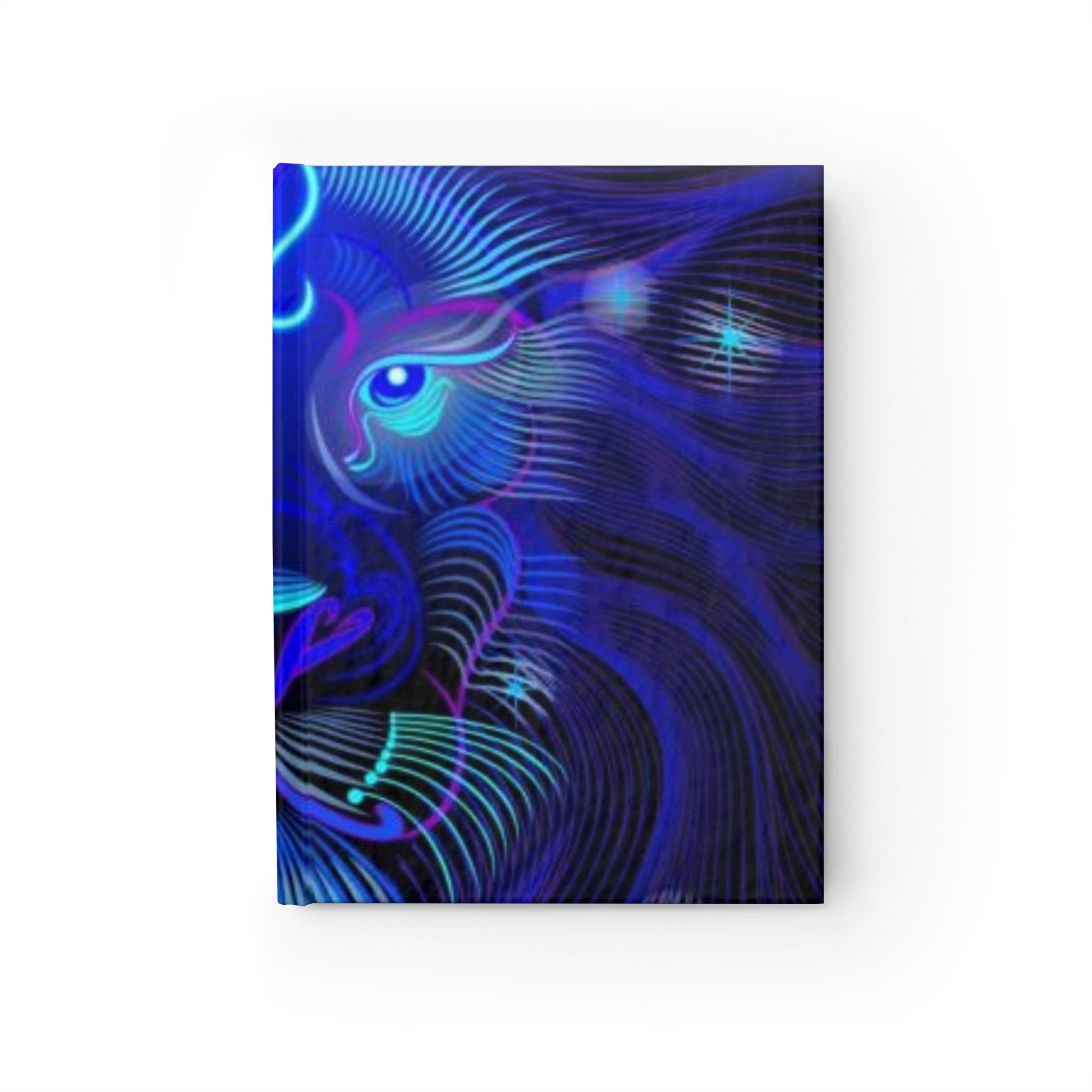 Bleu Aura: Leo Hard Cover Journal - Ruled Line