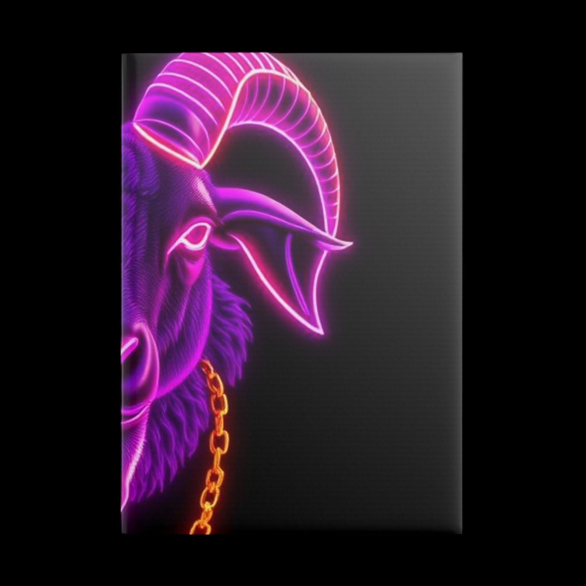 Royal Aura: The Goat Hardcover Notebook with Puffy Covers by Printify
