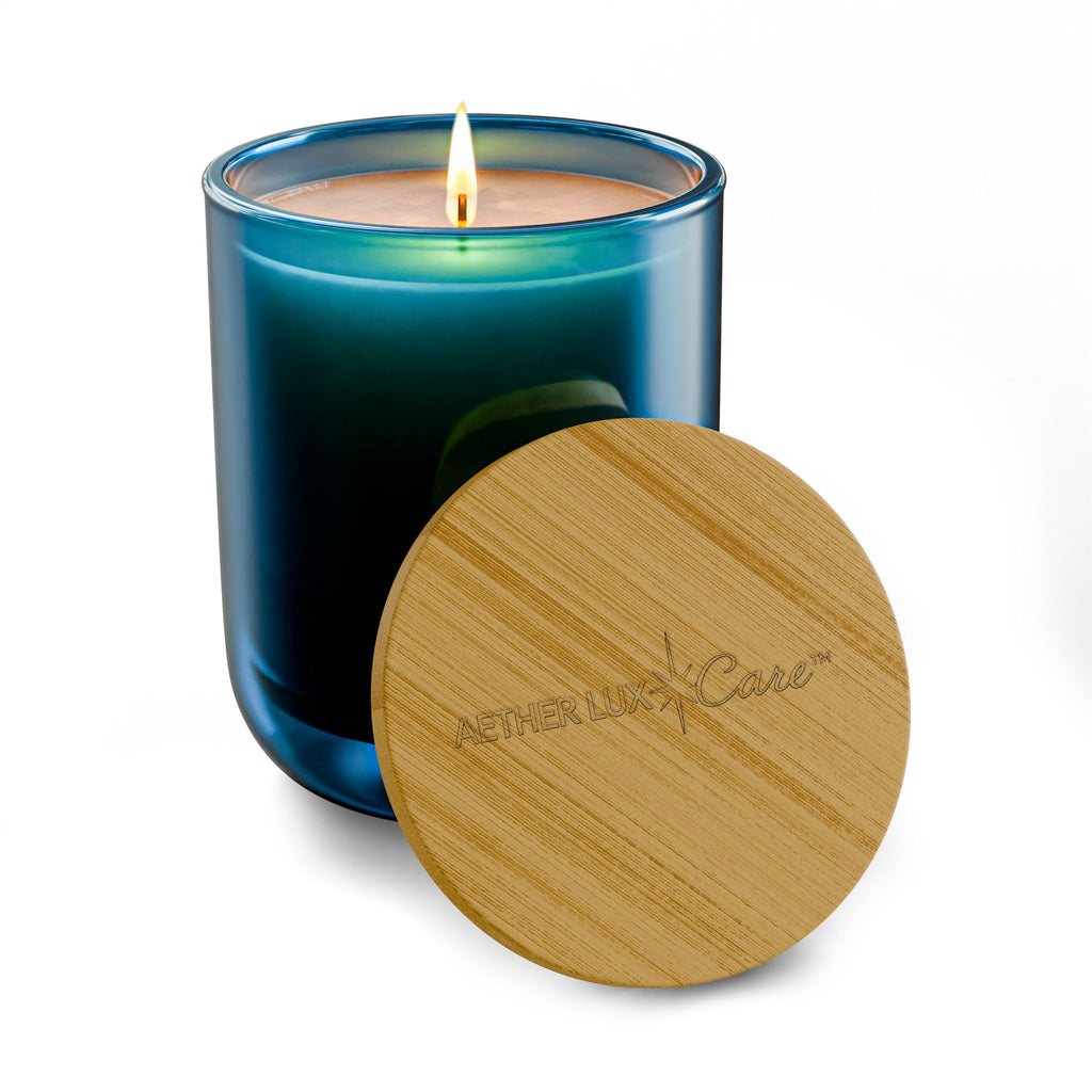 Engraved 14oz Soy Candle — Aether Lux Care Scented Candle (Custom Engraving)