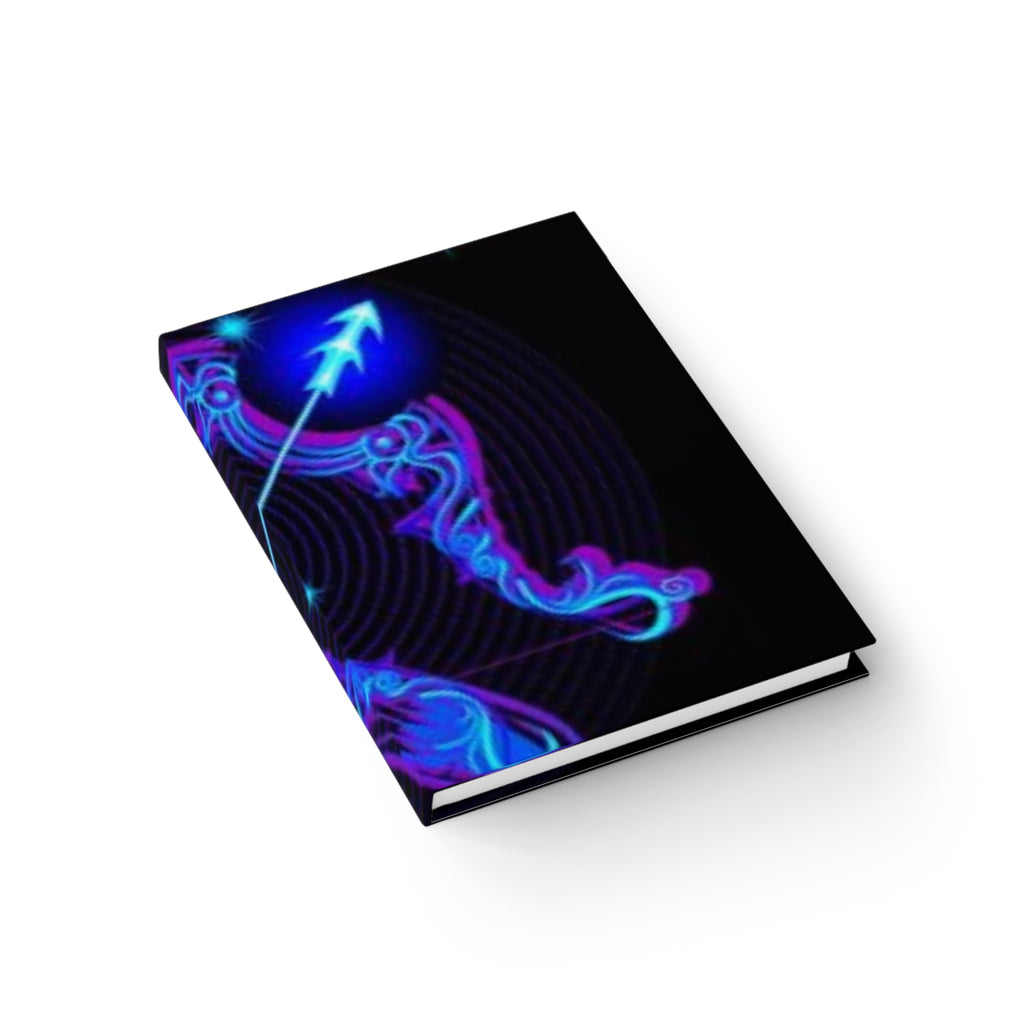 Bleu Aura: Sagittarius Hard Cover Journal - Ruled Line