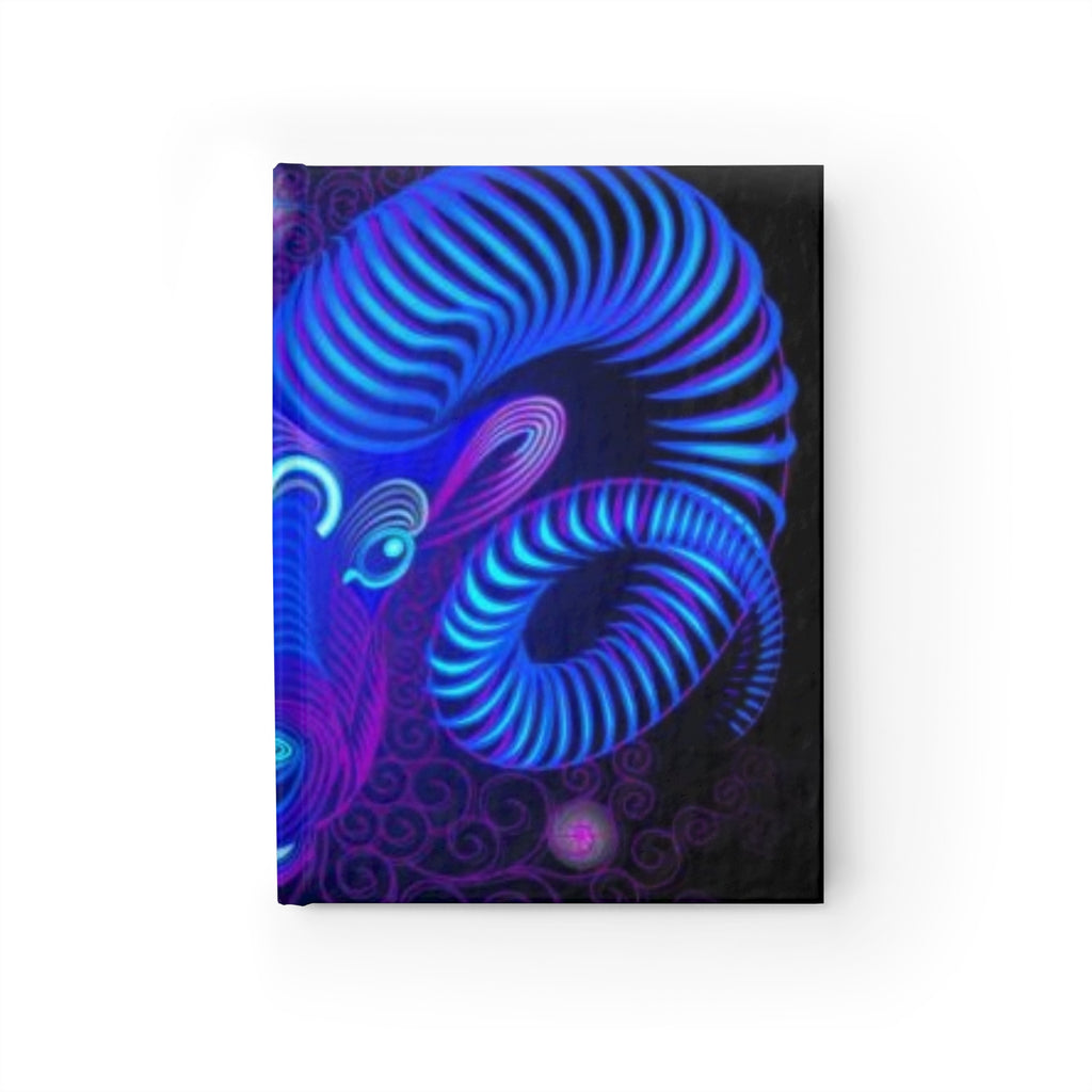 Bleu Aura: Leo Hard Cover Journal - Ruled Line