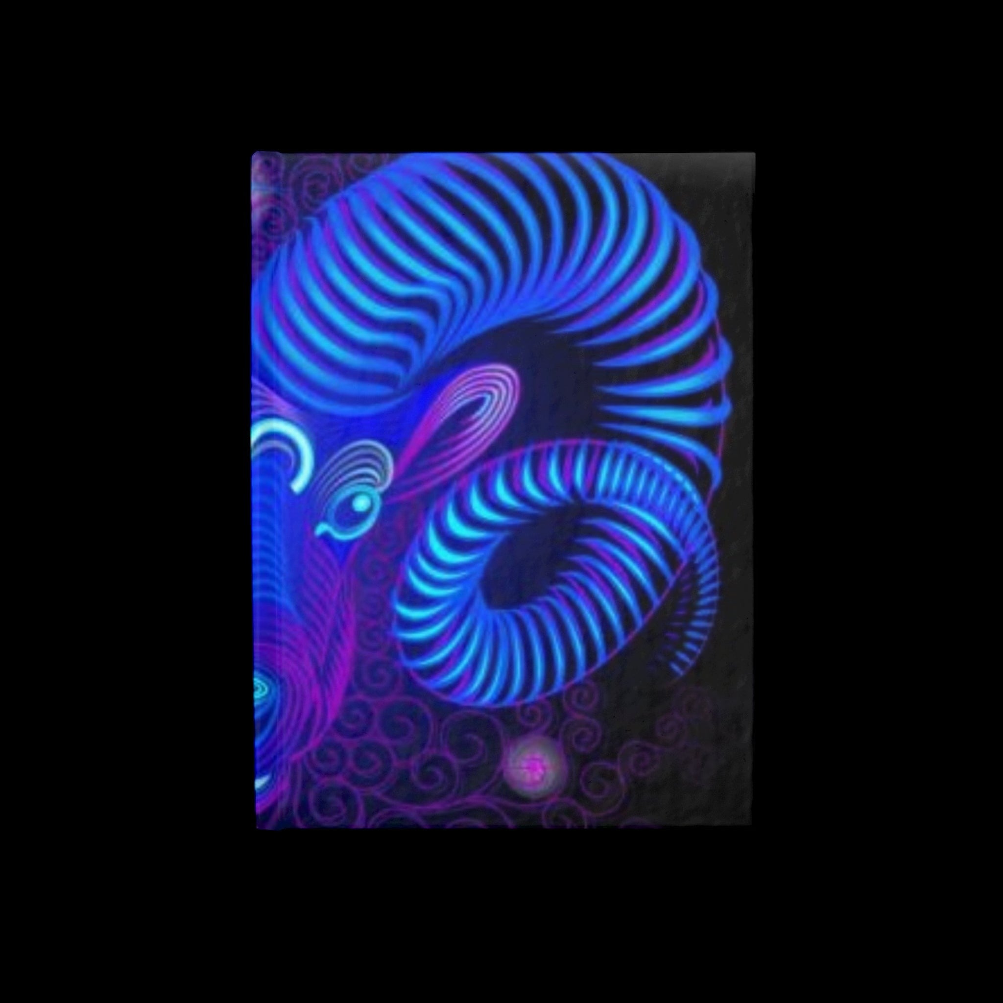 Bleu Aura: Leo Hard Cover Journal - Ruled Line by Printify