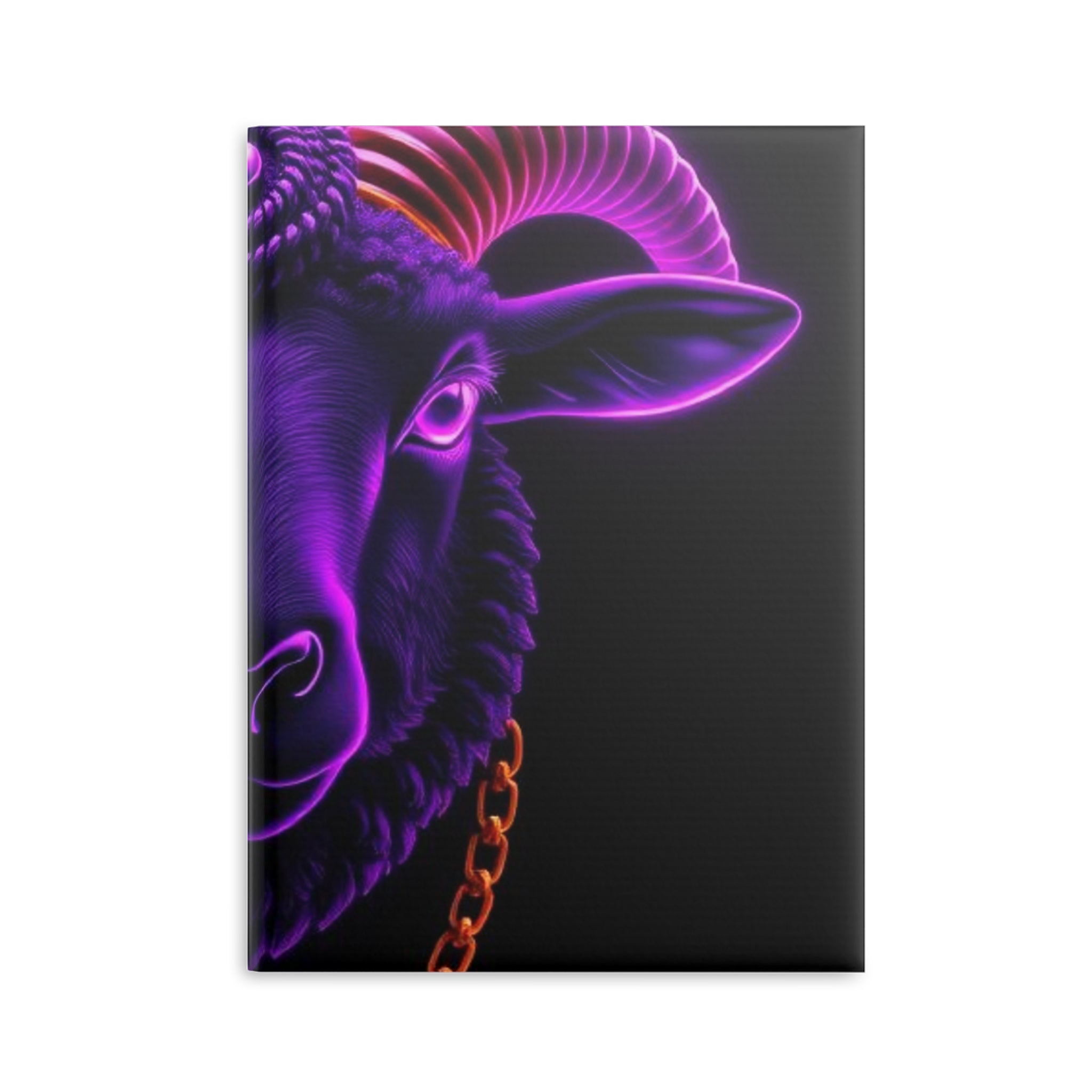 Royal Aura: Black Sheep Hardcover Notebook with Puffy Covers by Printify