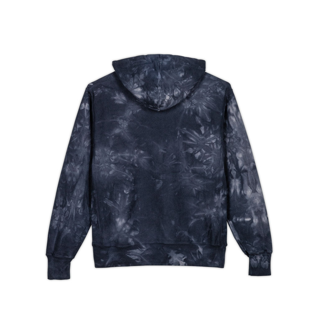 Black History 365 - Embroidered Navy Tie-Dye Hoodie