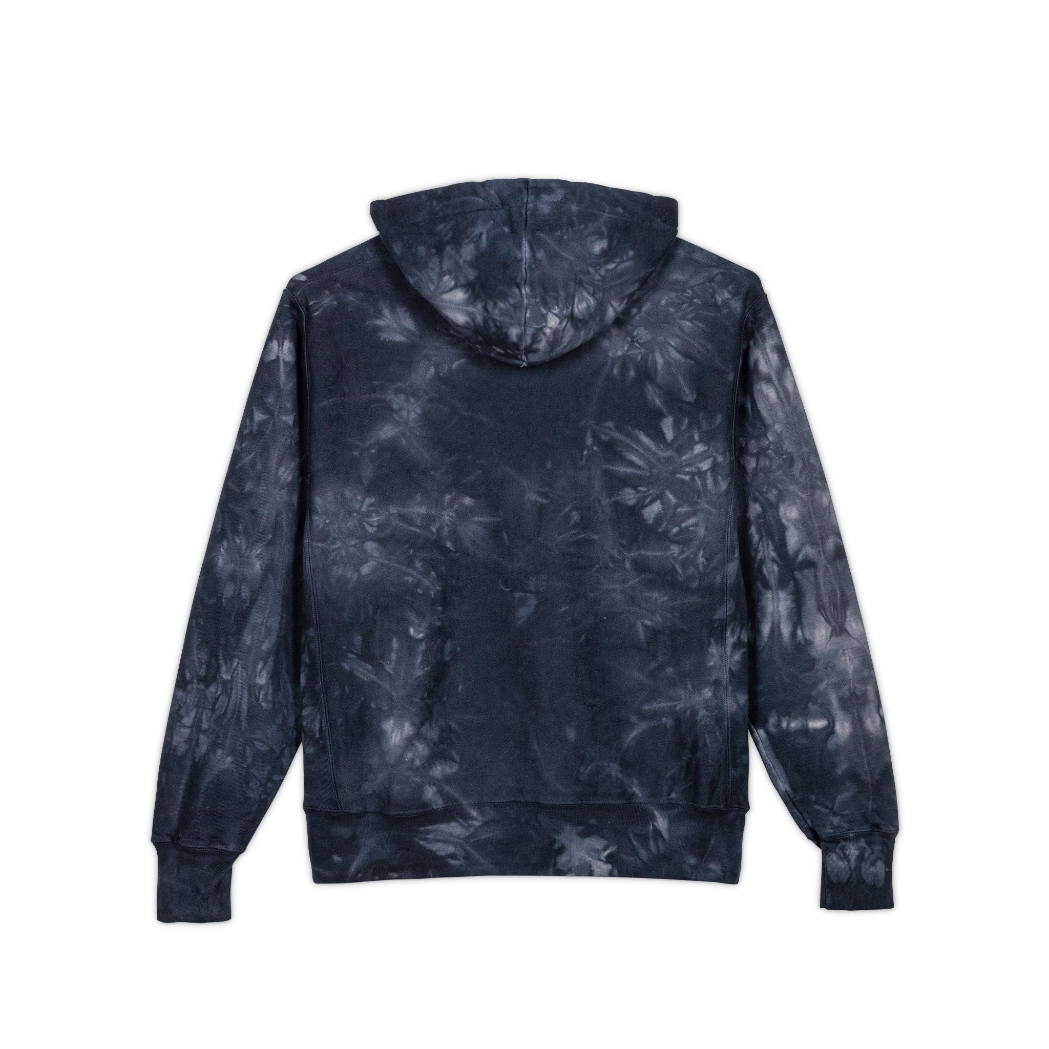 Black History 365 - Embroidered Navy Tie-Dye Hoodie