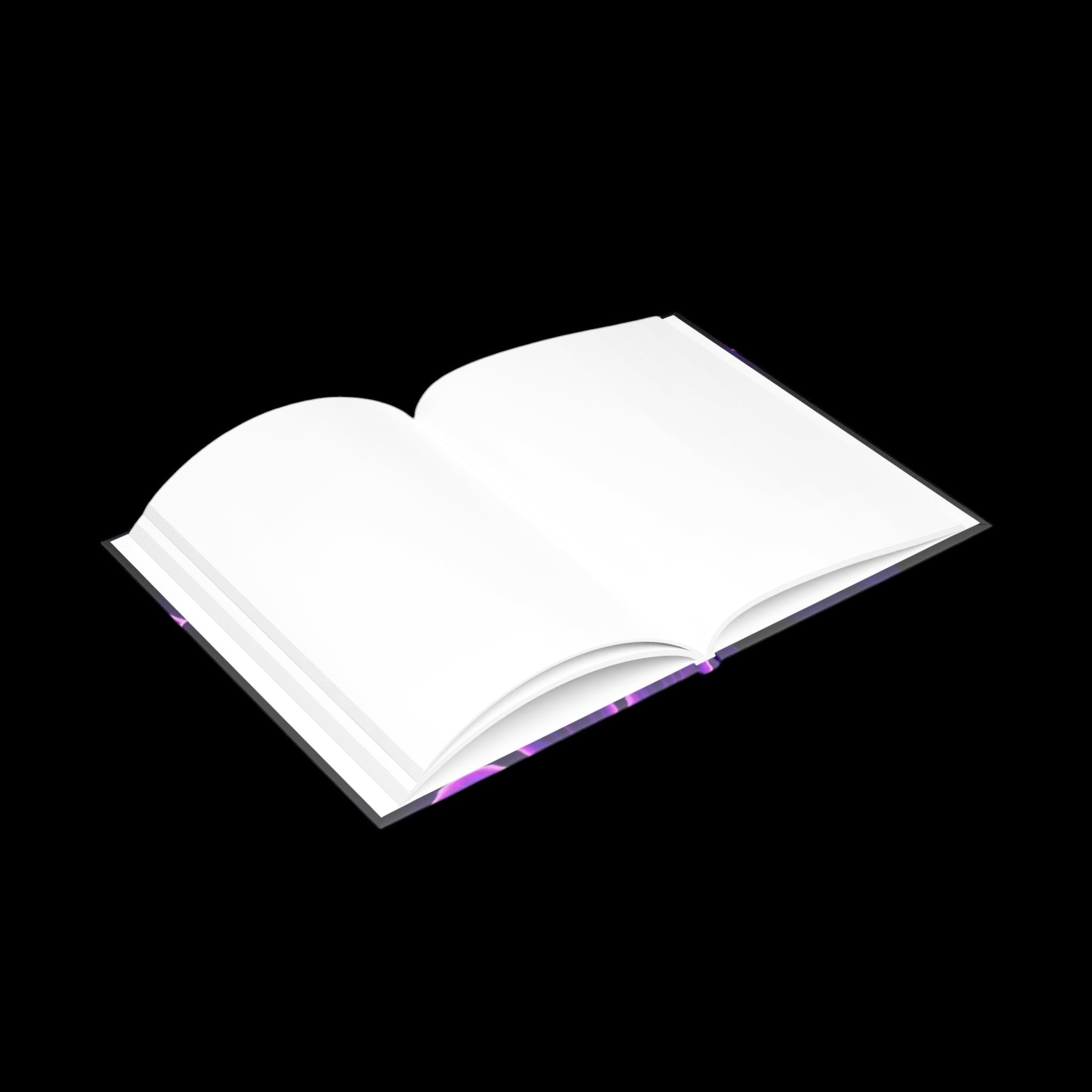 Royal Aura: Flower Hardcover Notebook with Puffy Covers by Printify