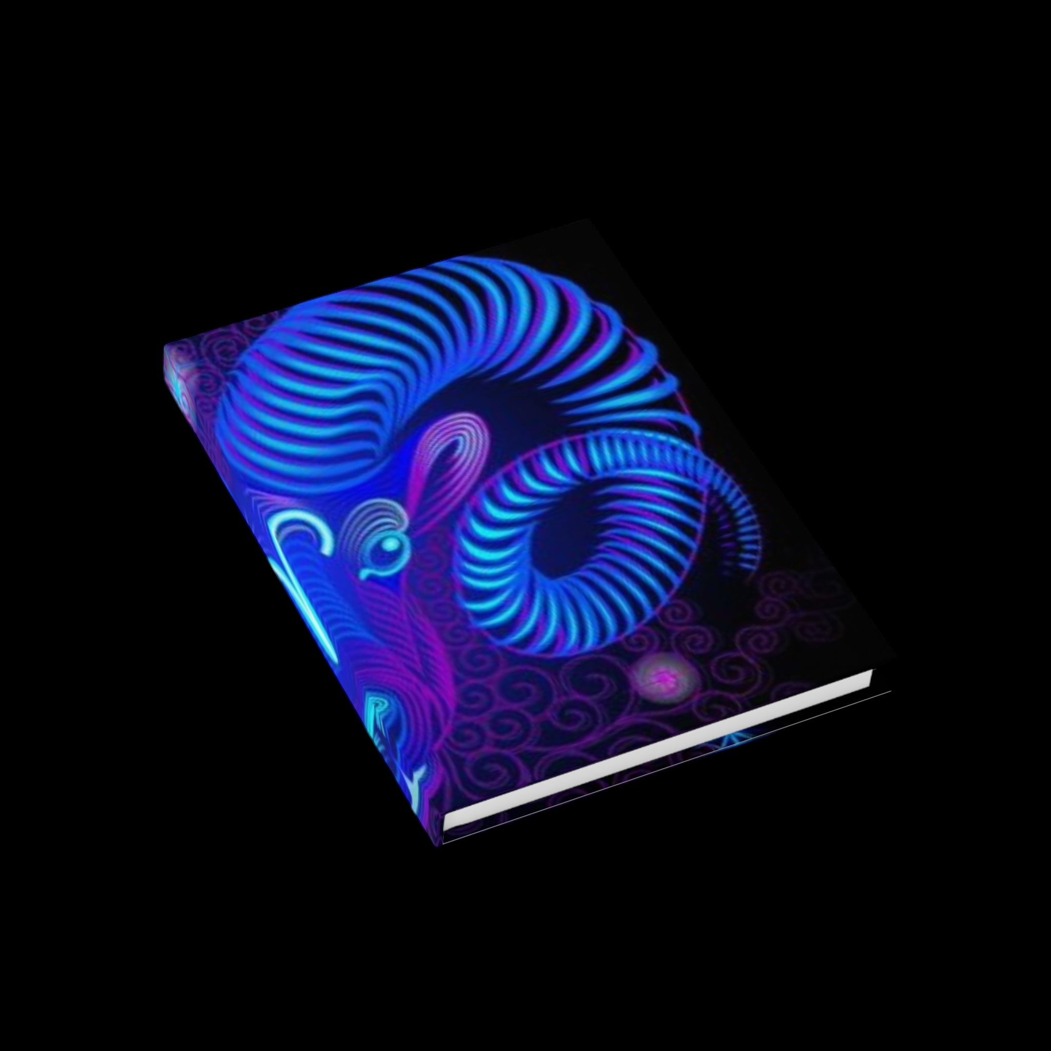 Bleu Aura: Leo Hard Cover Journal - Ruled Line by Printify