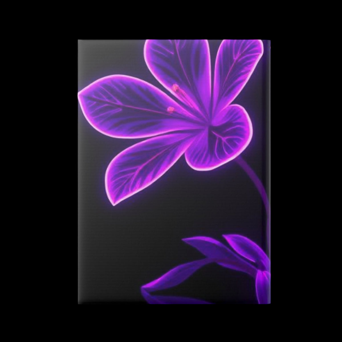 Royal Aura: Flower Hardcover Notebook with Puffy Covers - AetherLux.Shop