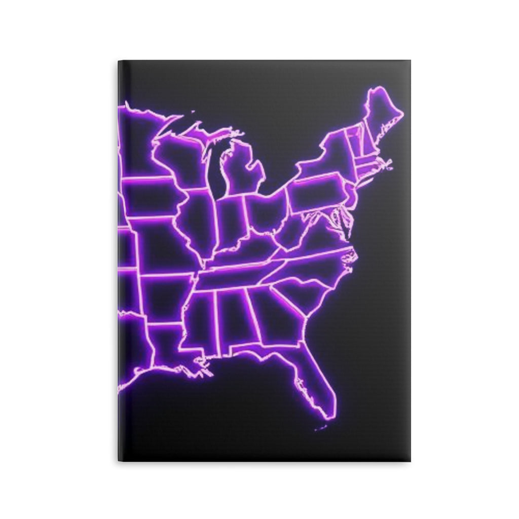 Royal Aura: America Hardcover Notebook with Puffy Covers by Printify