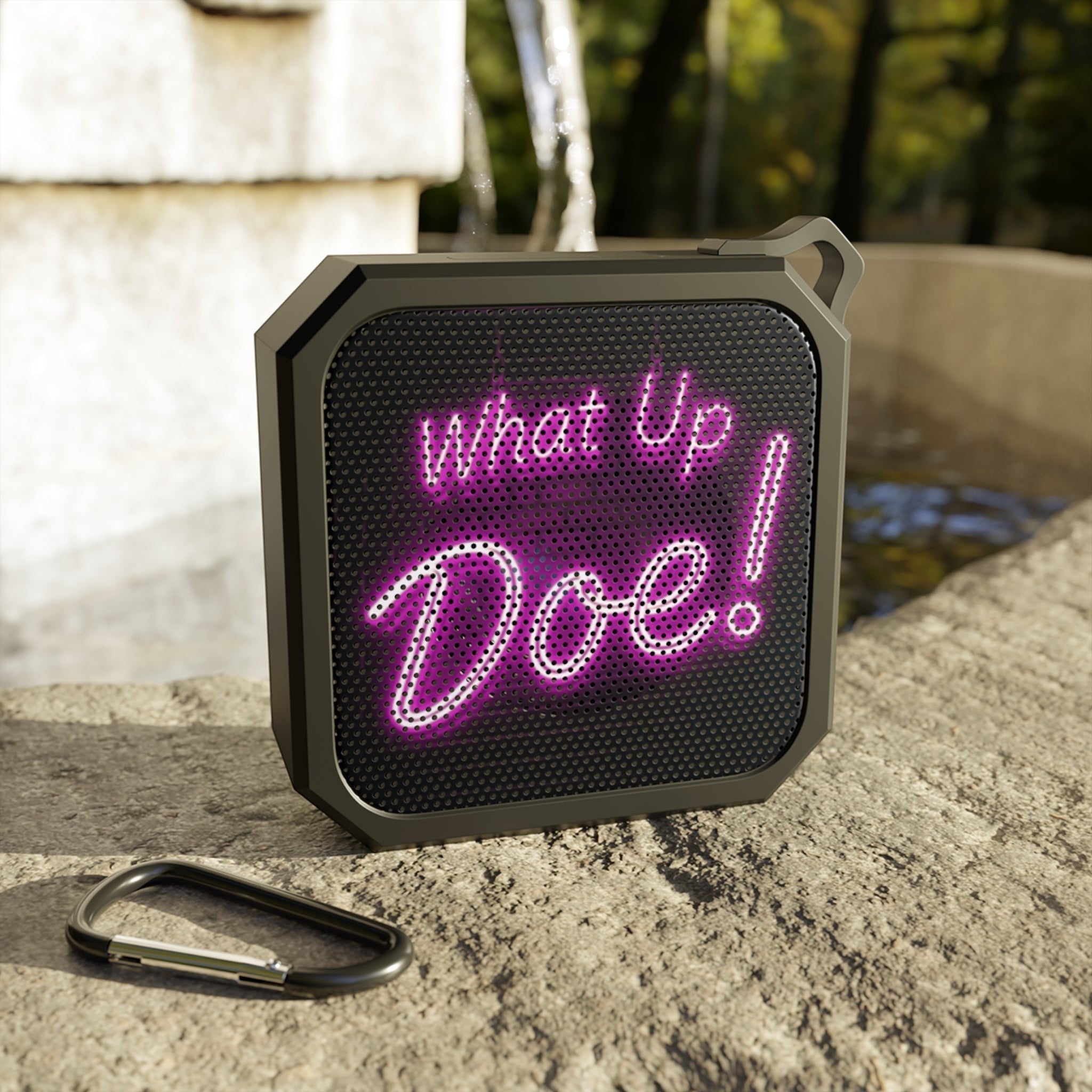 What Up Doe! Outdoor Bluetooth Speaker (PINK) by Printify