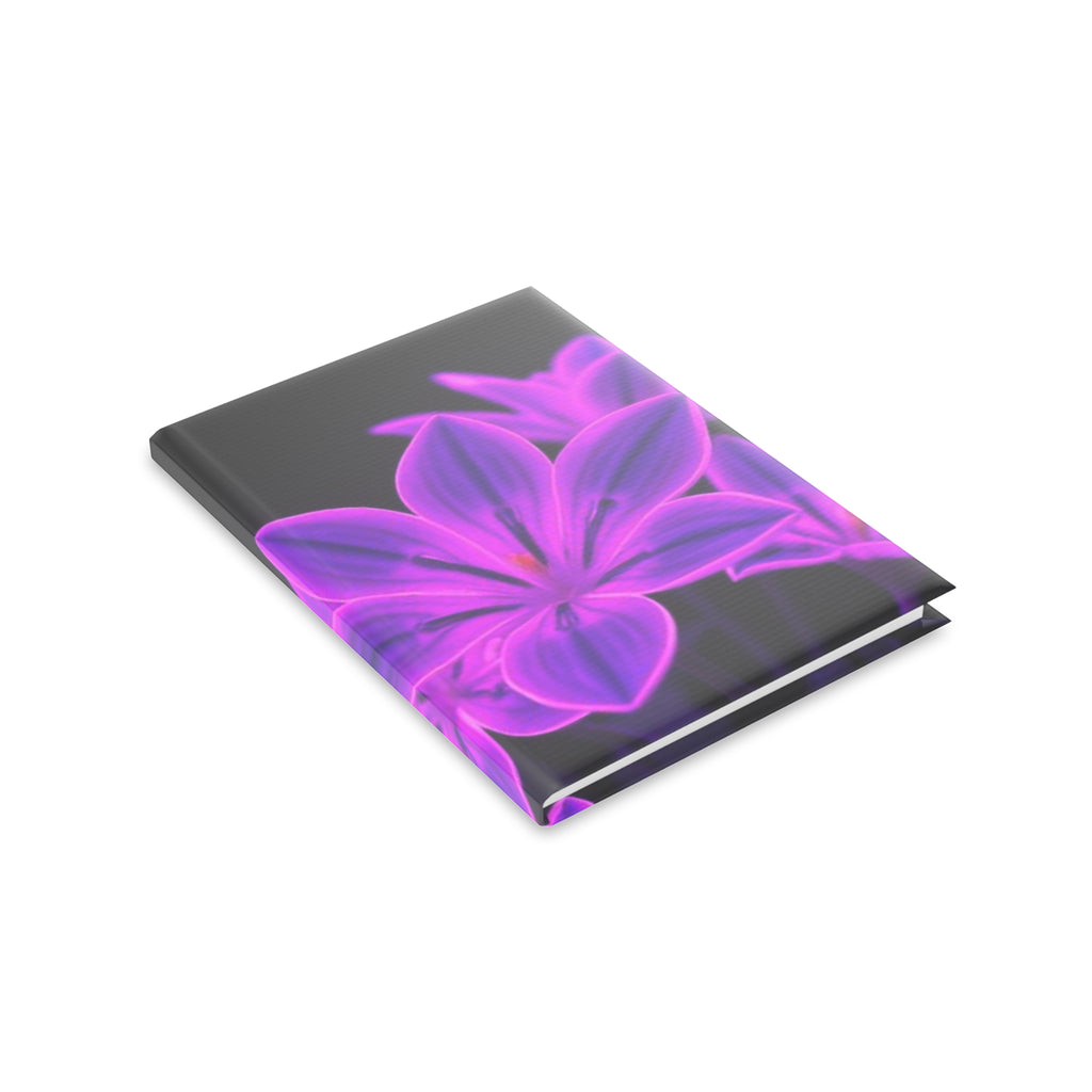 Royal Aura: Dark Flowers Hardcover Notebook with Puffy Covers