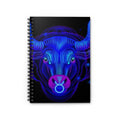 Bleu Aura: Taurus Spiral Notebook - Ruled Line