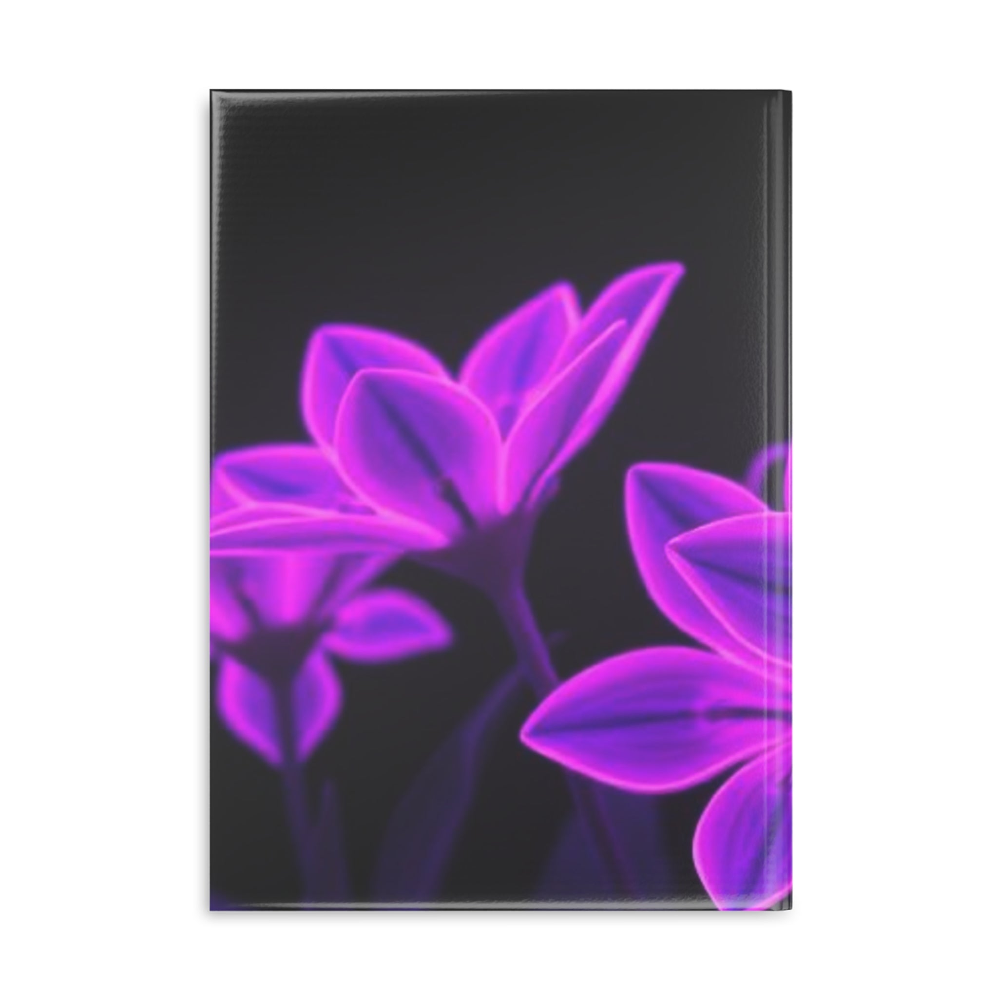 Royal Aura: Dark Flowers Hardcover Notebook with Puffy Covers