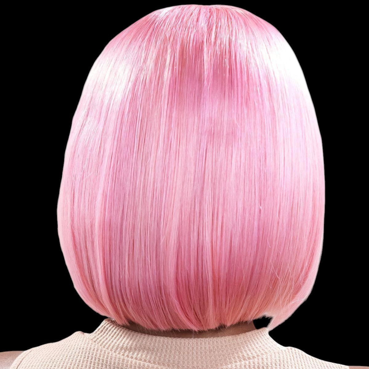 Cotton Candy 13x4 Transparent Lace Front 100% Human Hair Bob Wig by Private Label