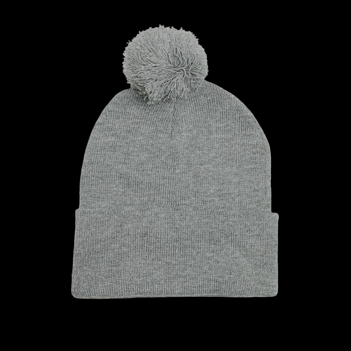 777 Pom-Pom Knit Cap — Grey - AetherLux.Shop