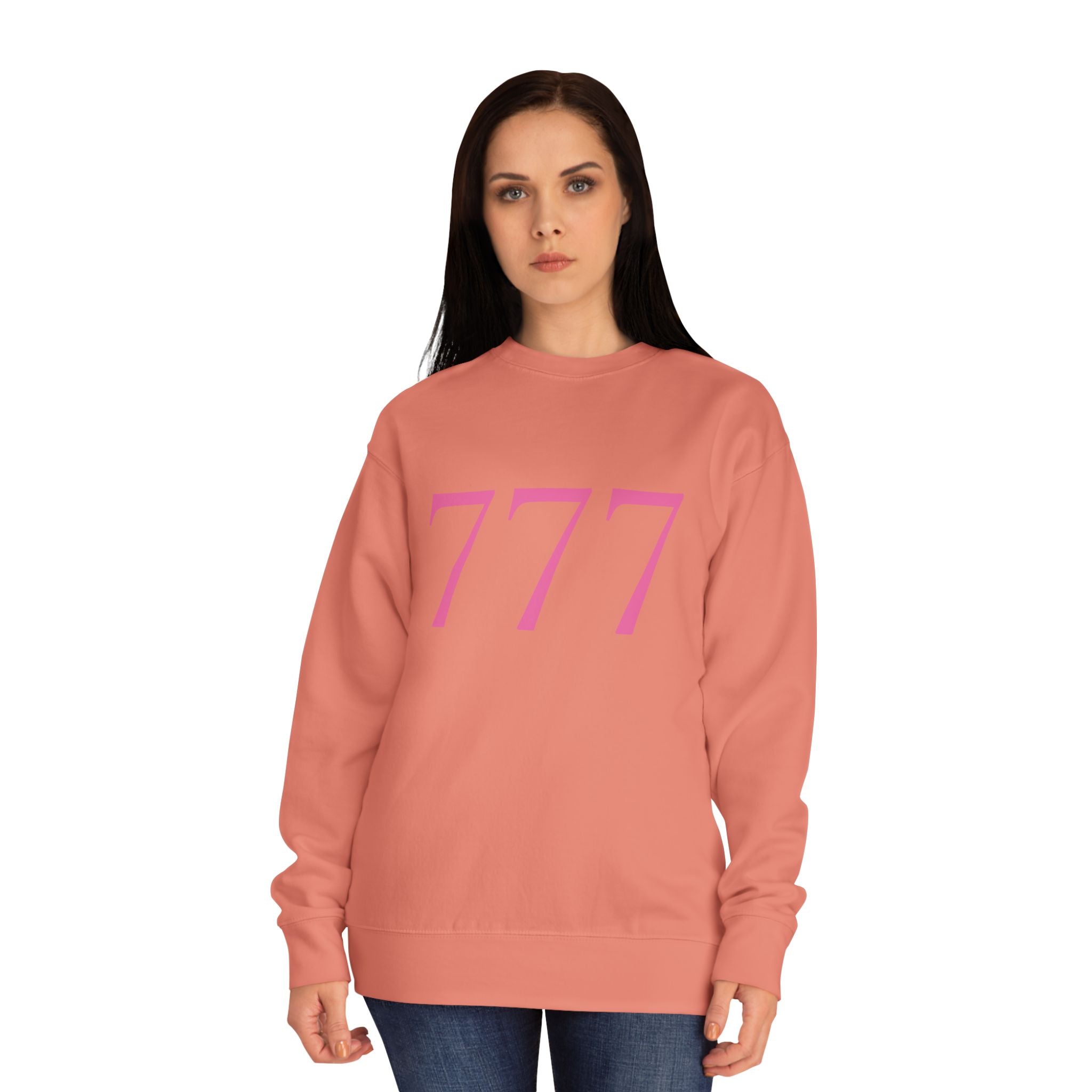 777 Crewneck Sweatshirt — Dusty Rose