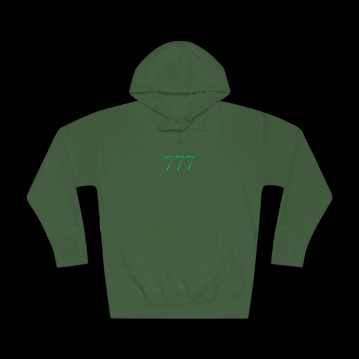 Lucky 777 Hoodie — Forest Green - AetherLux.Shop