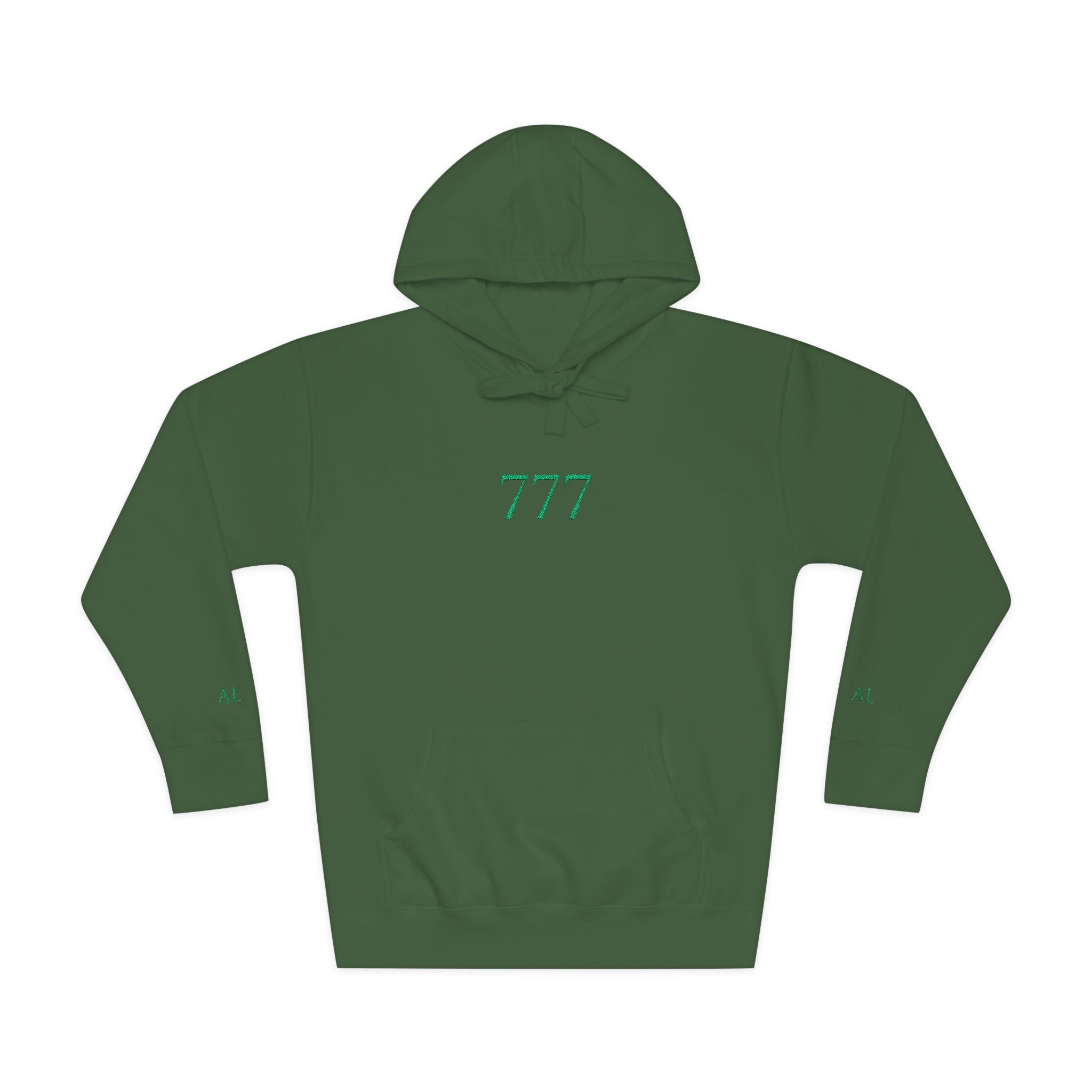Lucky 777 Hoodie — Forest Green