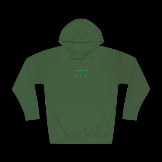 Lucky 777 Hoodie — Forest Green - AetherLux.Shop