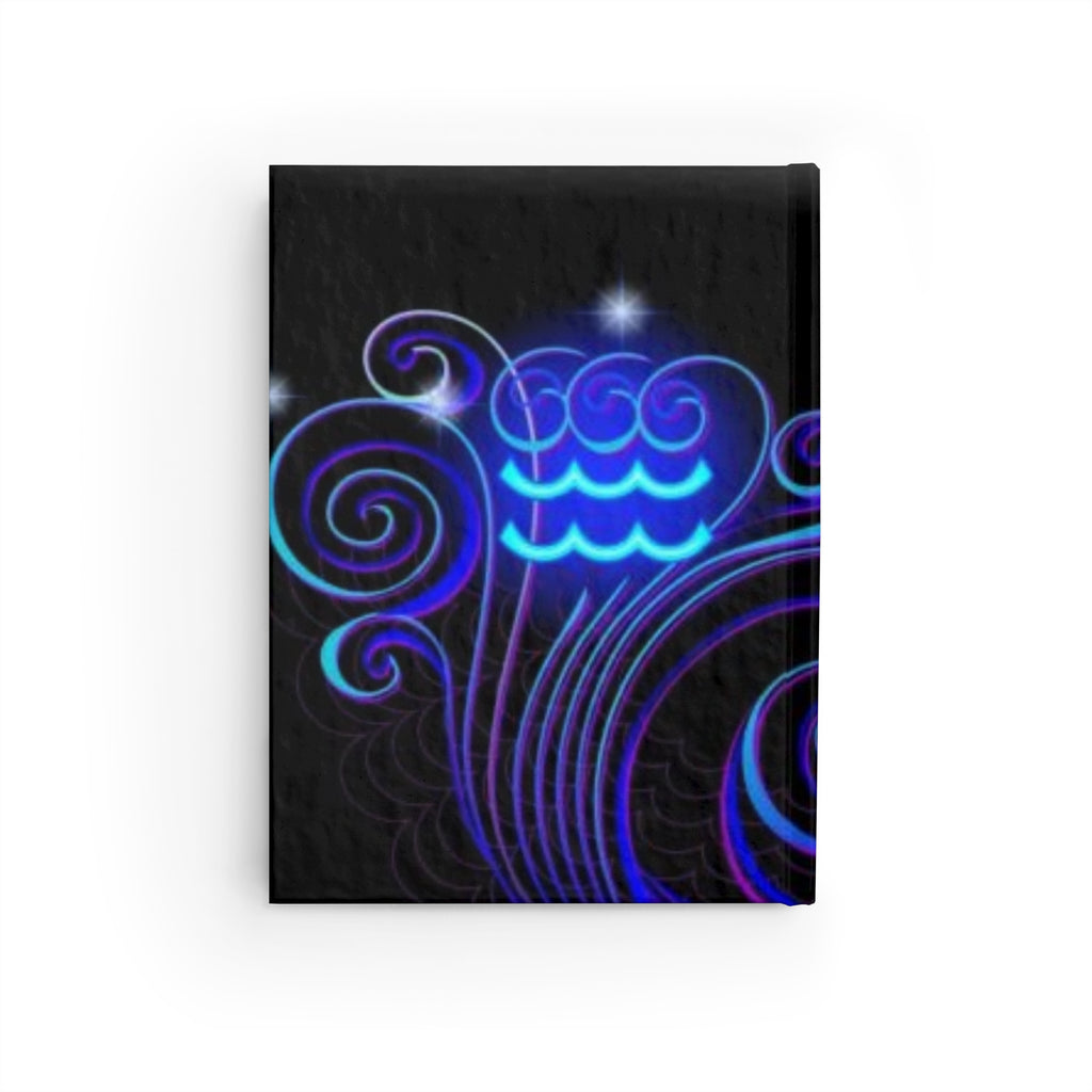 Bleu Aura: Aquarius Hard Cover Journal - Ruled Line