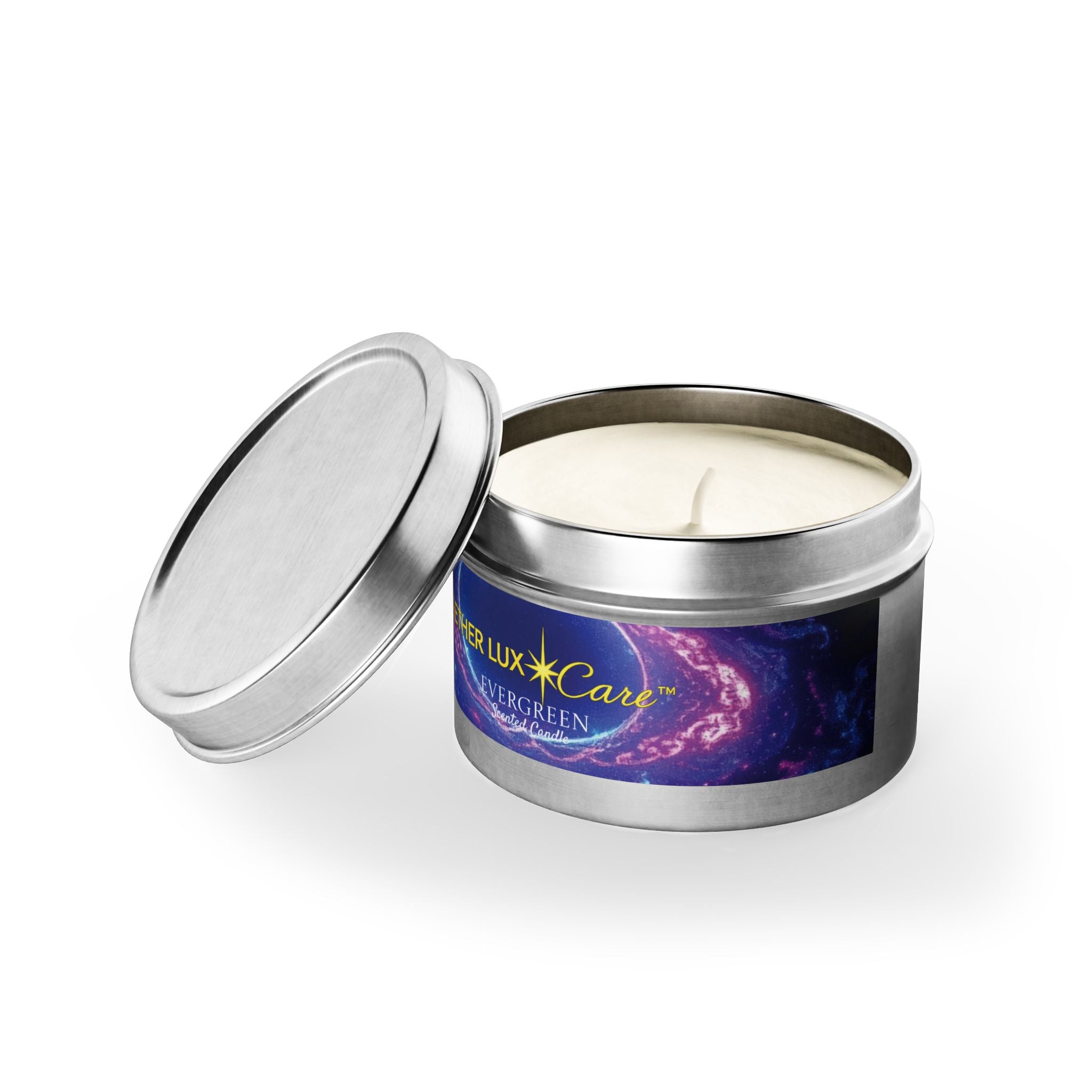 Evergreen Tin Candles