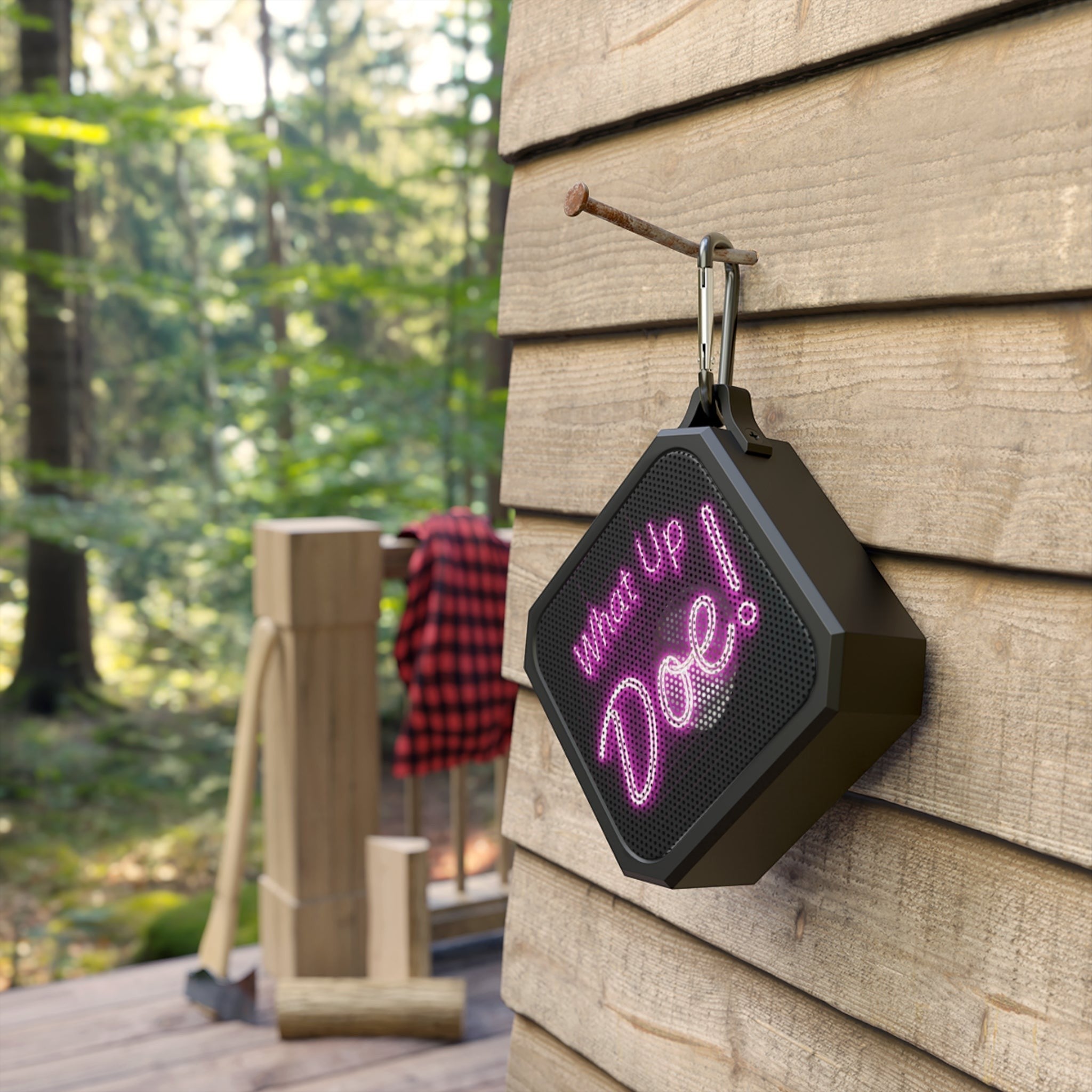 What Up Doe! Outdoor Bluetooth Speaker (PINK) by Printify