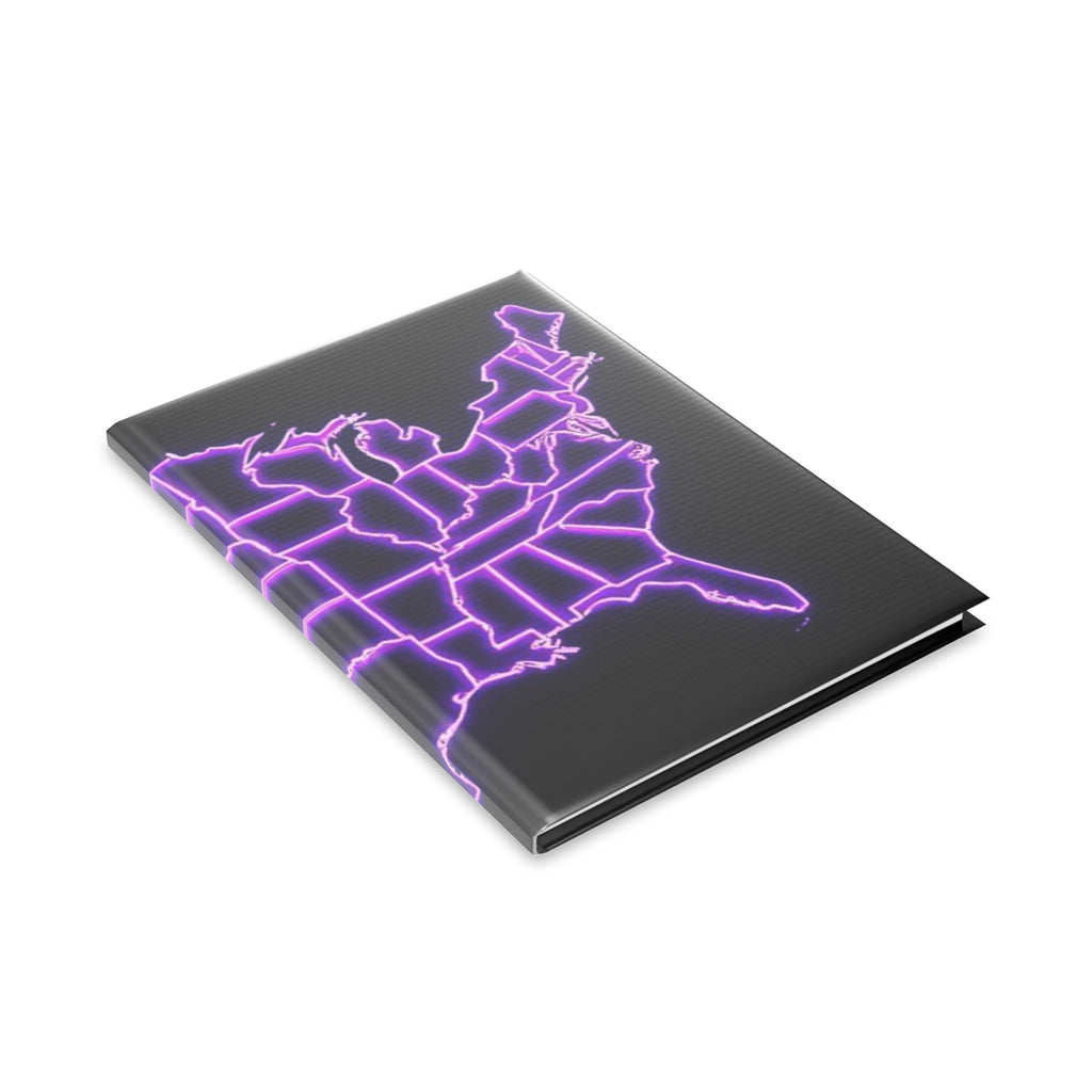 Royal Aura: America Hardcover Notebook with Puffy Covers by Printify