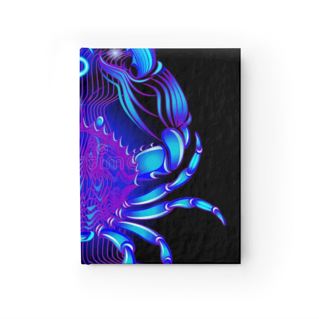 Bleu Aura: Cancer Hard Cover Journal - Ruled Line