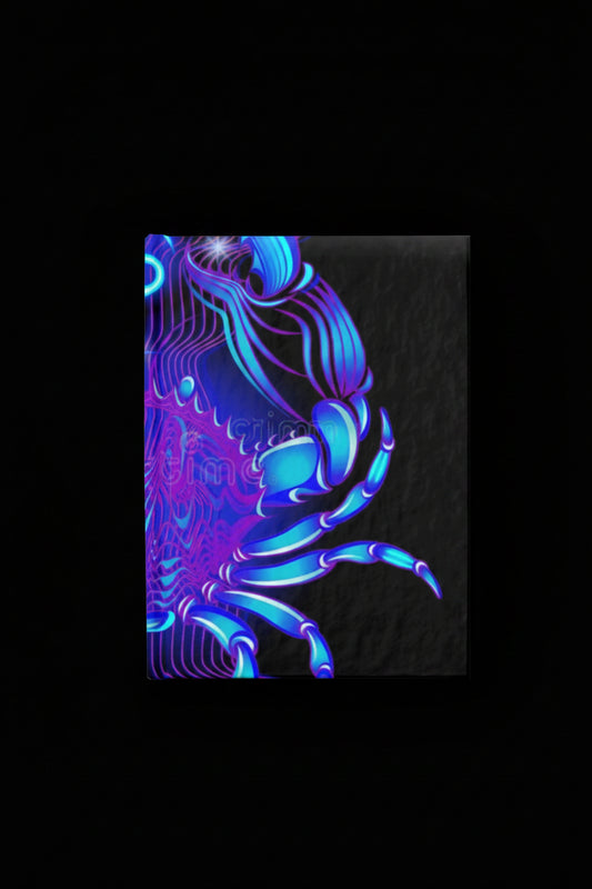 Bleu Aura: Cancer Hard Cover Journal - Ruled Line - AetherLux.Shop