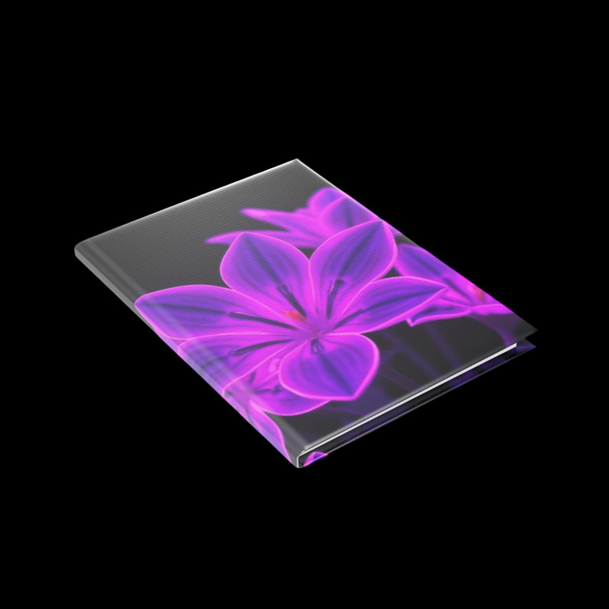Royal Aura: Dark Flowers Hardcover Notebook with Puffy Covers - AetherLux.Shop