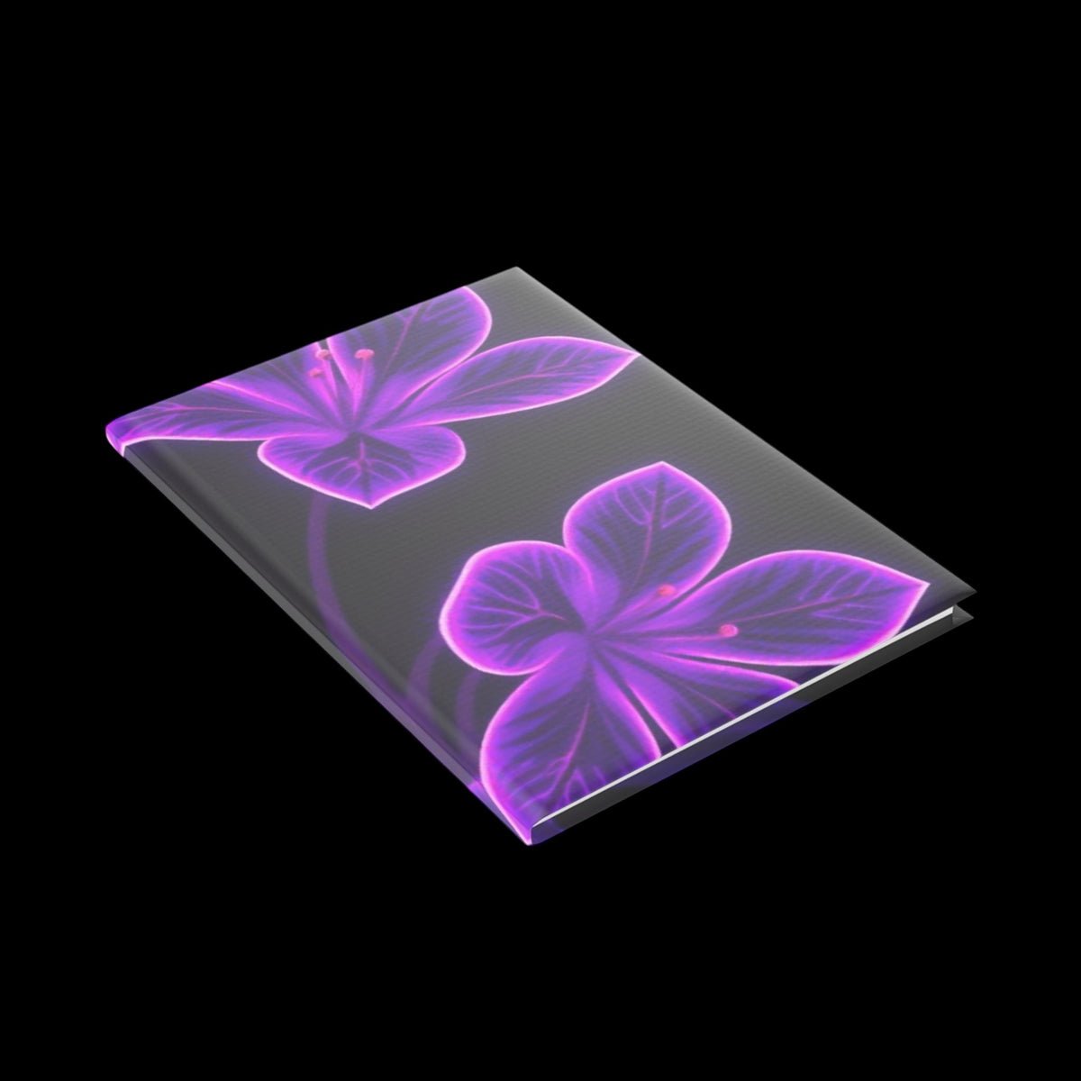 Royal Aura: Flower Hardcover Notebook with Puffy Covers - AetherLux.Shop