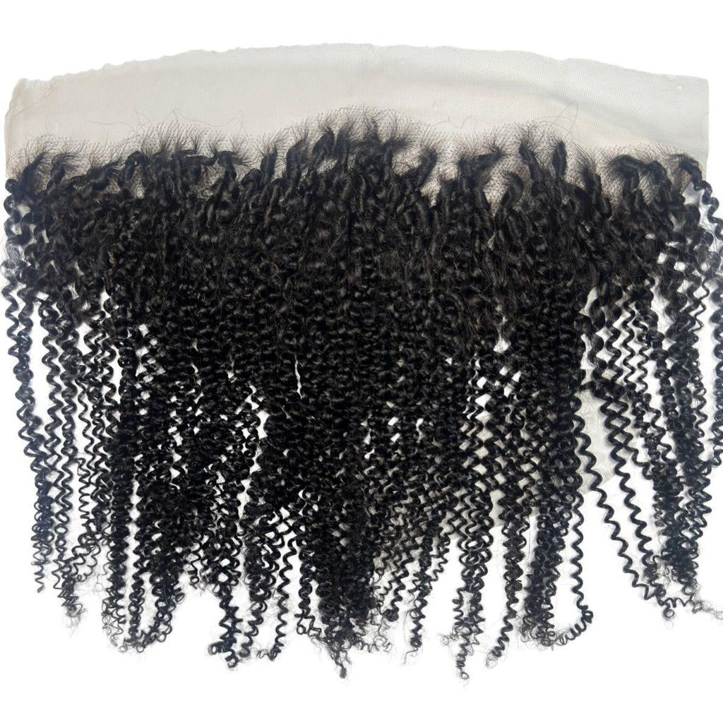 Afro Kinky 13x4 HD Lace Human Hair Frontal by Private Label