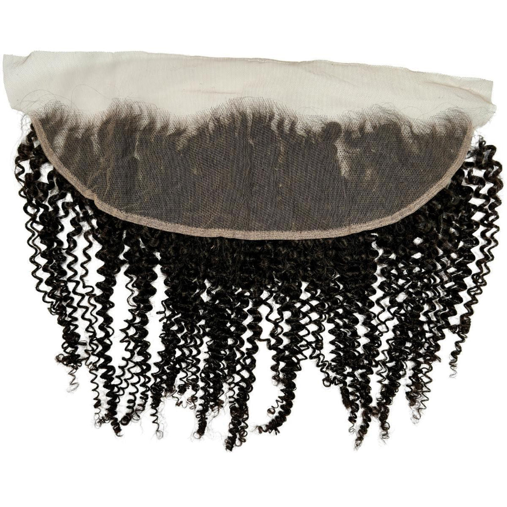 Jerry Curl 13x4 Transparent Lace Human Hair Frontal by Private Label