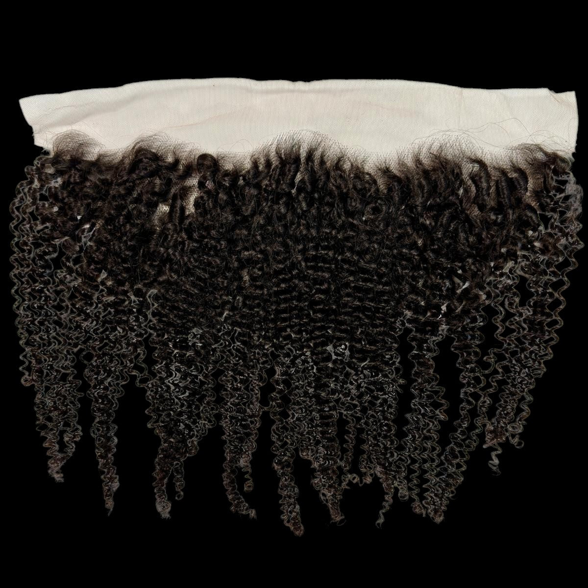 Jerry Curl 13x4 Transparent Lace Human Hair Frontal by Private Label