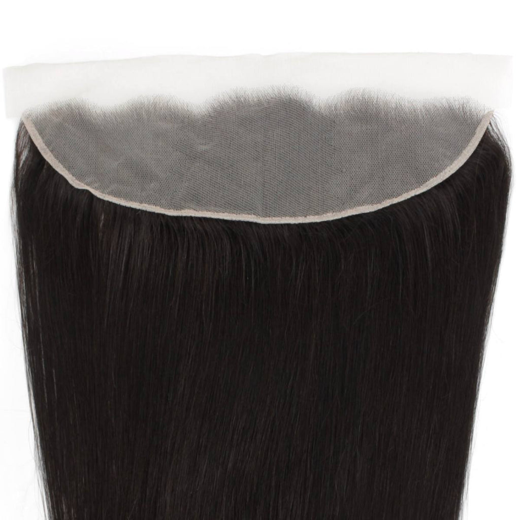 Malaysian Straight 13x4 Transparent Lace Human Hair Frontal by Private Label