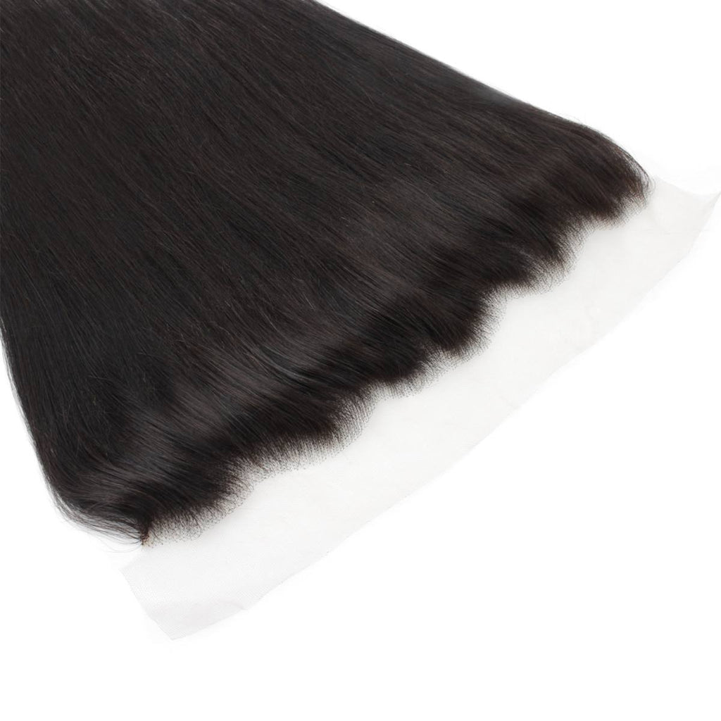 Brazilian Straight 13x4 Transparent Lace Human Hair Frontal by Private Label