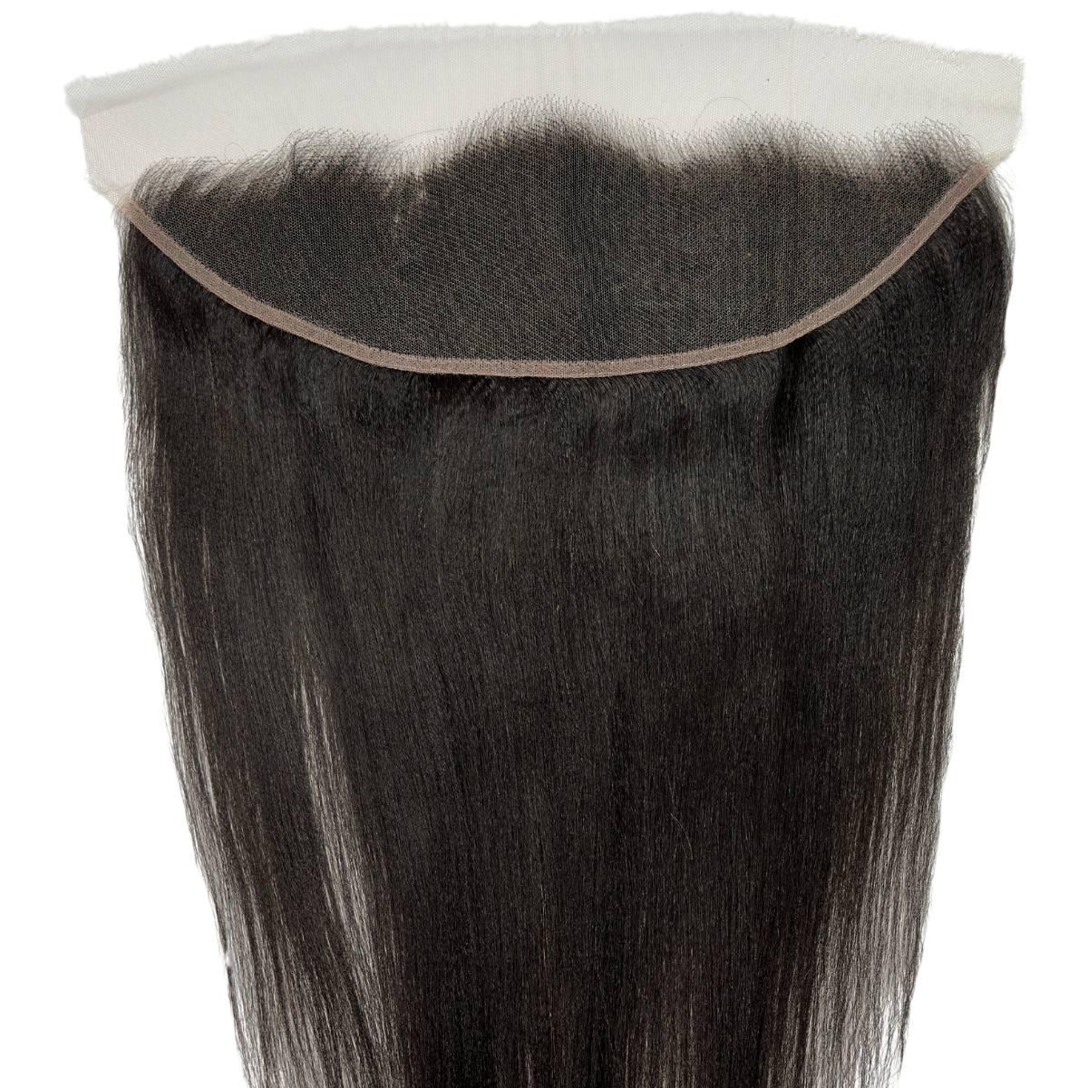 Yaki Straight 13x4 HD Lace Human Hair Frontal by Private Label