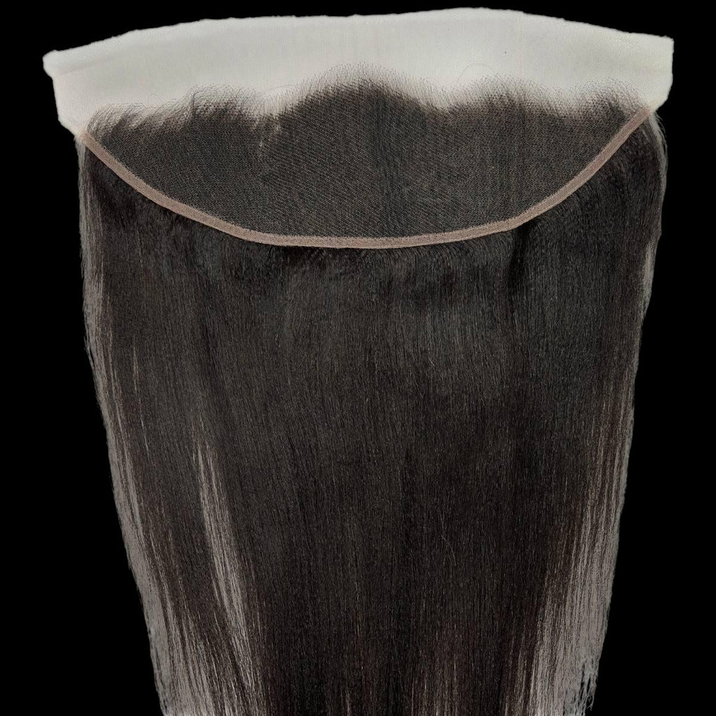 Yaki Straight 13x4 HD Lace Human Hair Frontal by Private Label