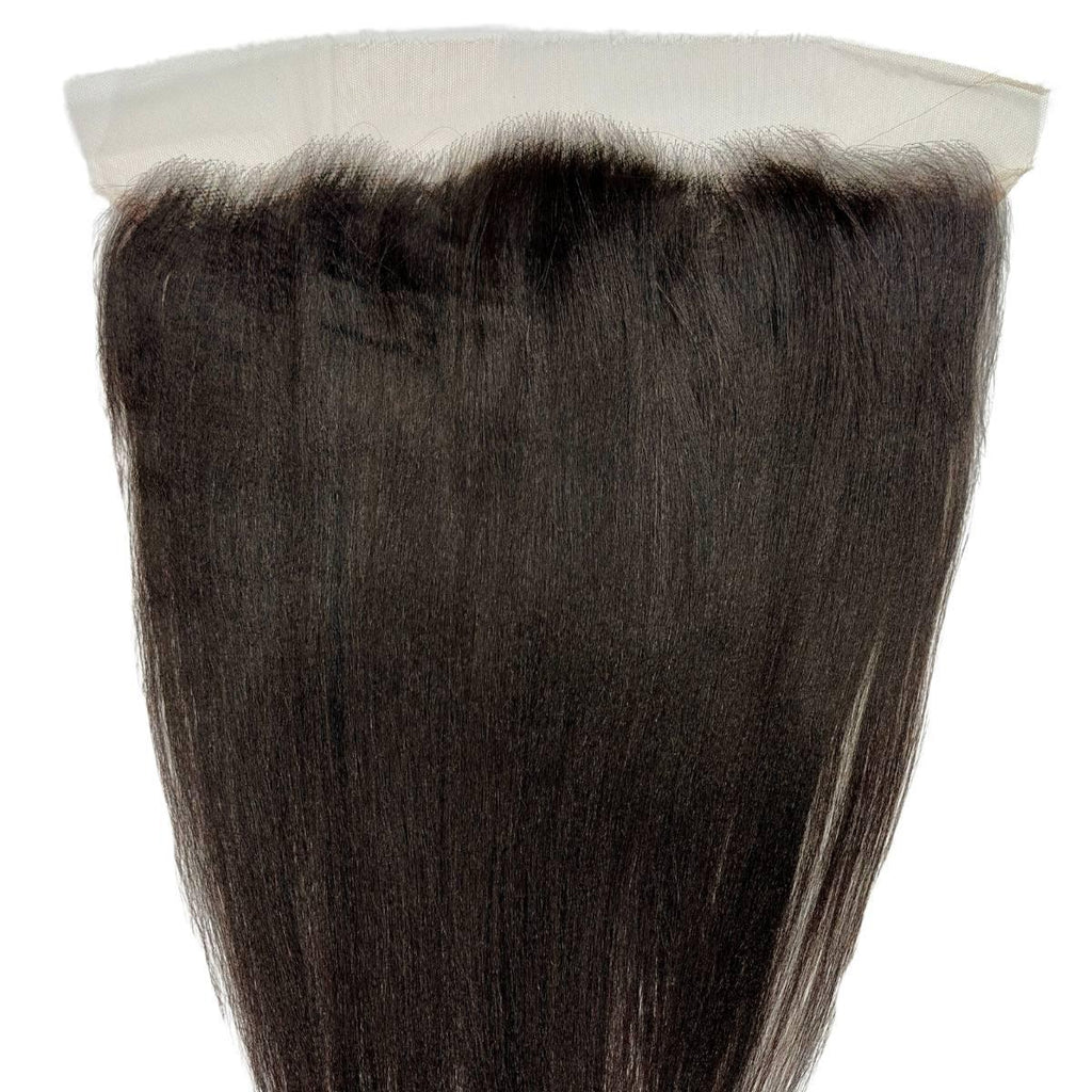 Yaki Straight 13x4 HD Lace Human Hair Frontal by Private Label