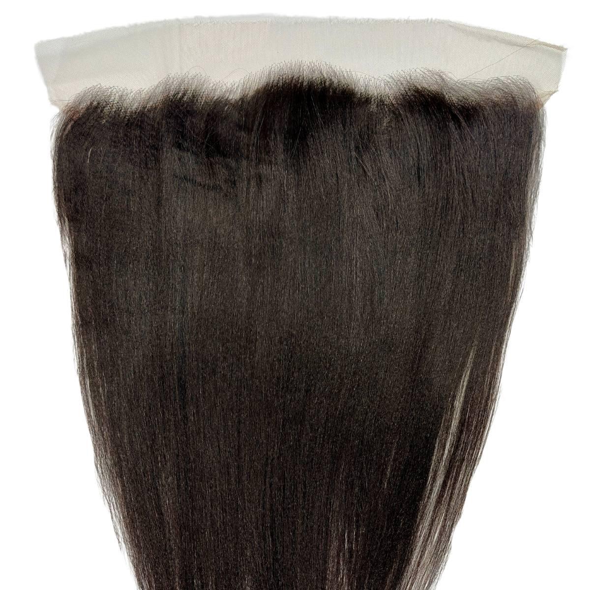 Yaki Straight 13x4 HD Lace Human Hair Frontal by Private Label
