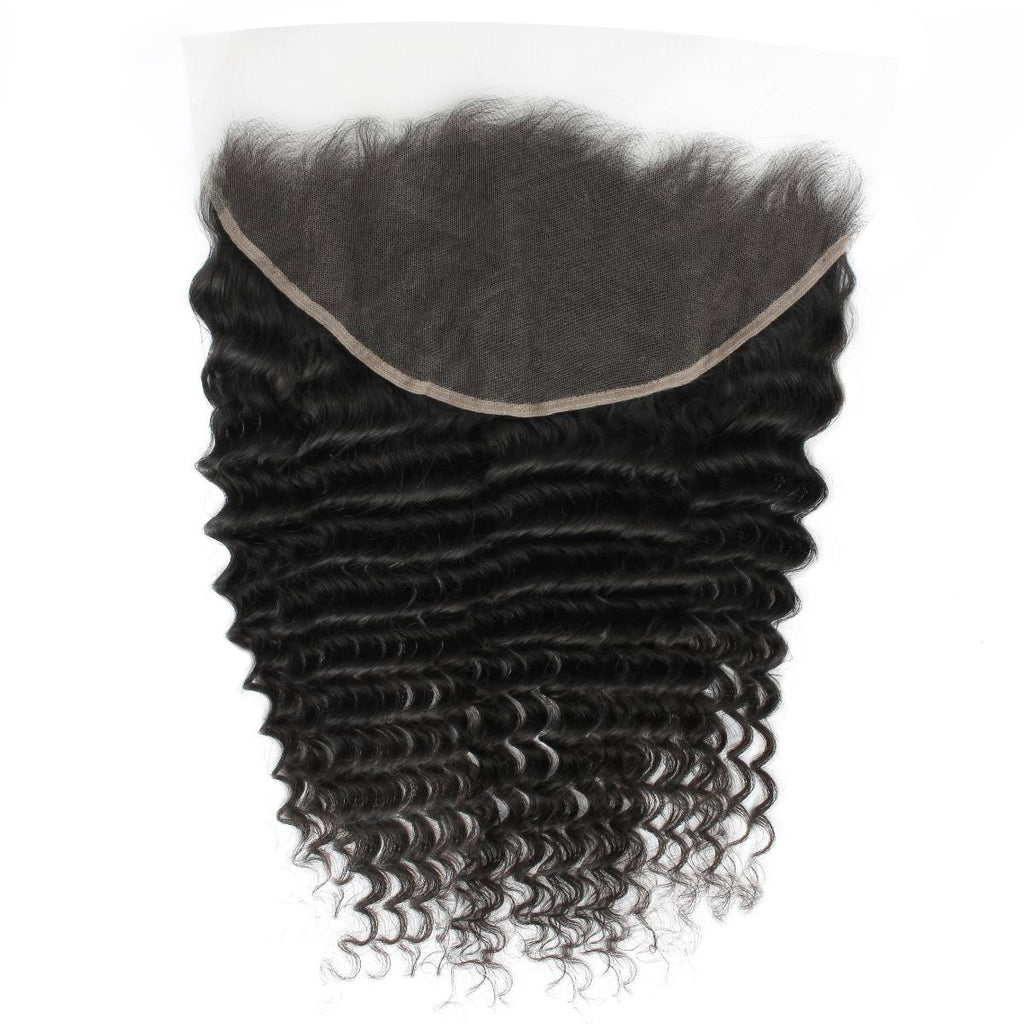 Deep Wave 13x6 HD Lace Human Hair Frontal by Private Label