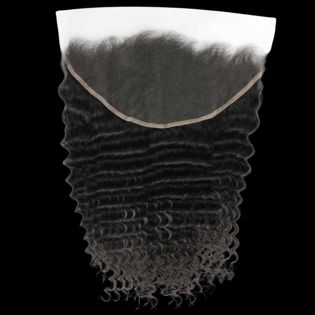 Deep Wave 13x6 HD Lace Human Hair Frontal by Private Label