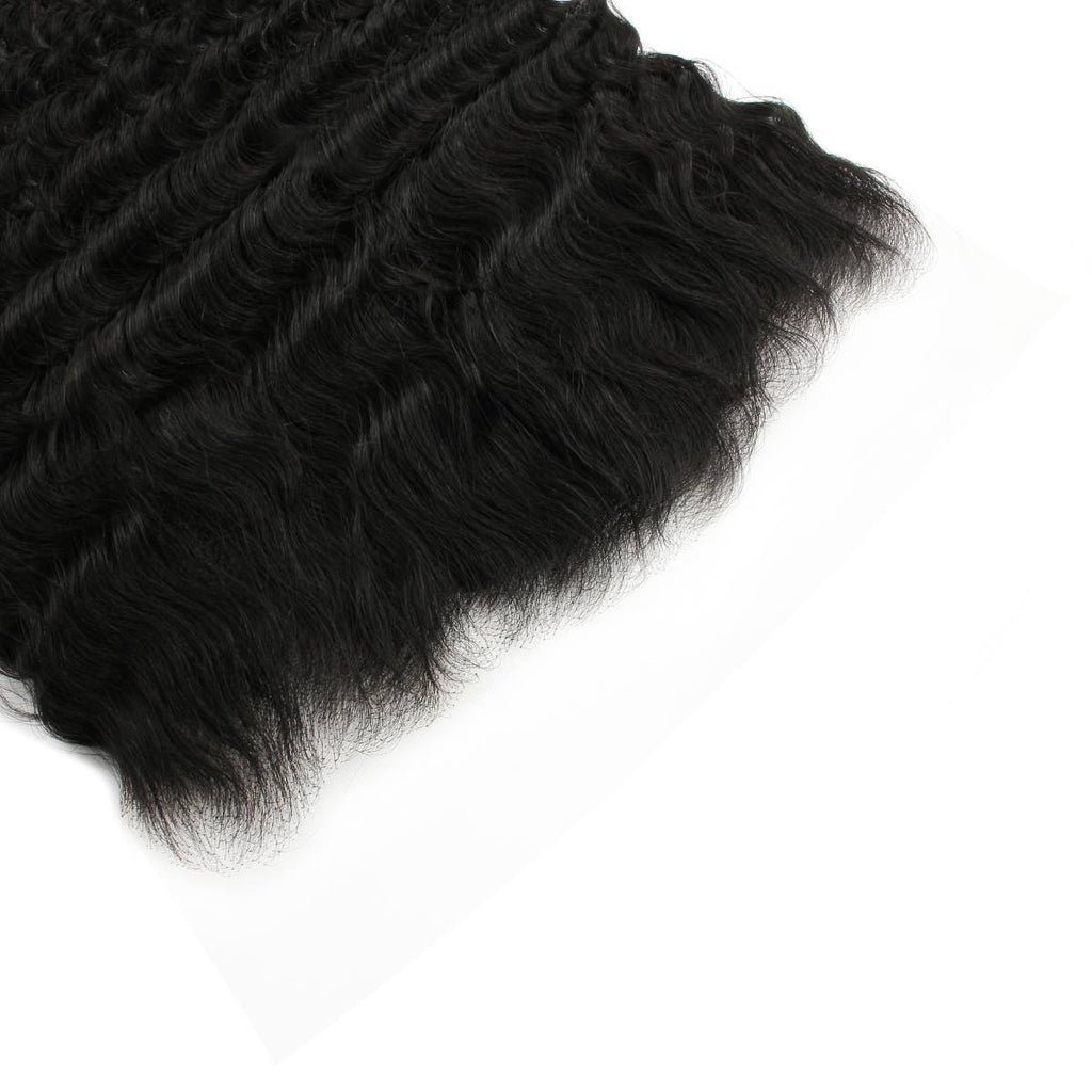 Deep Wave 13x6 HD Lace Human Hair Frontal by Private Label