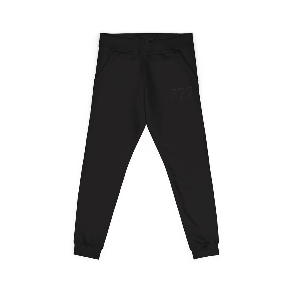 777 Fleece Sweatpants — Black