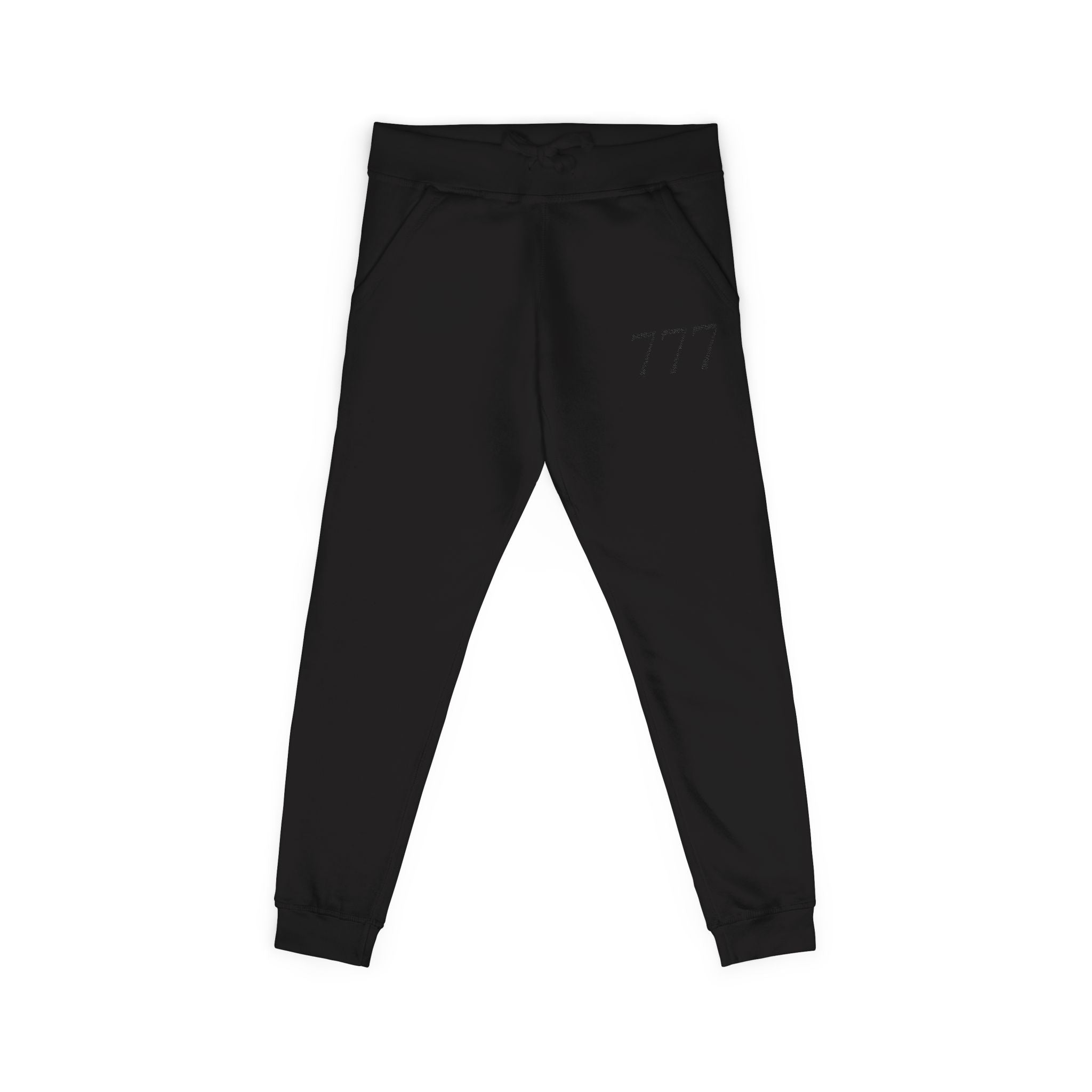 777 Fleece Sweatpants — Black
