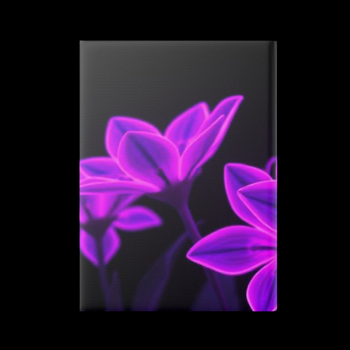 Royal Aura: Dark Flowers Hardcover Notebook with Puffy Covers - AetherLux.Shop