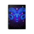 Bleu Aura: Leo Spiral Notebook - Ruled Line