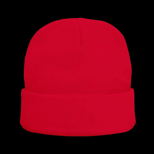 777 Knit Beanie — Red - AetherLux.Shop