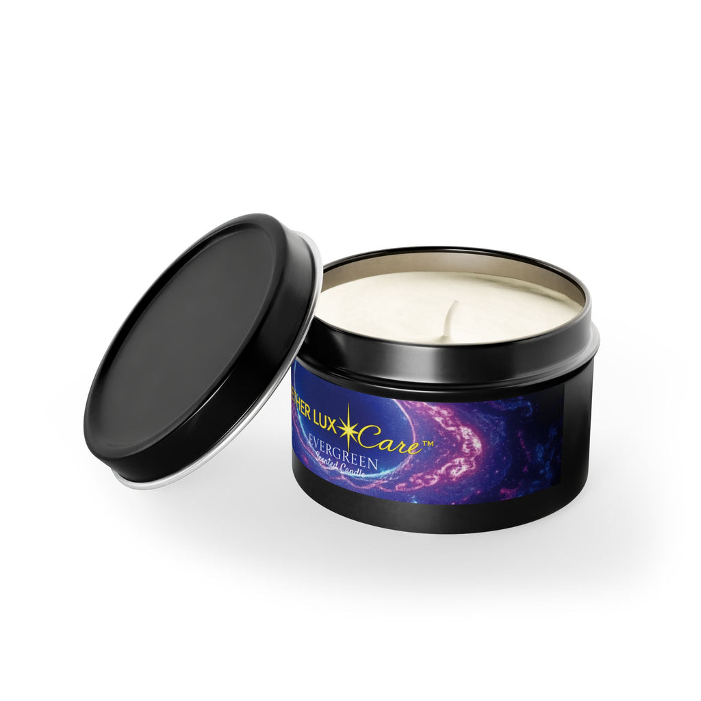 Evergreen Tin Candles